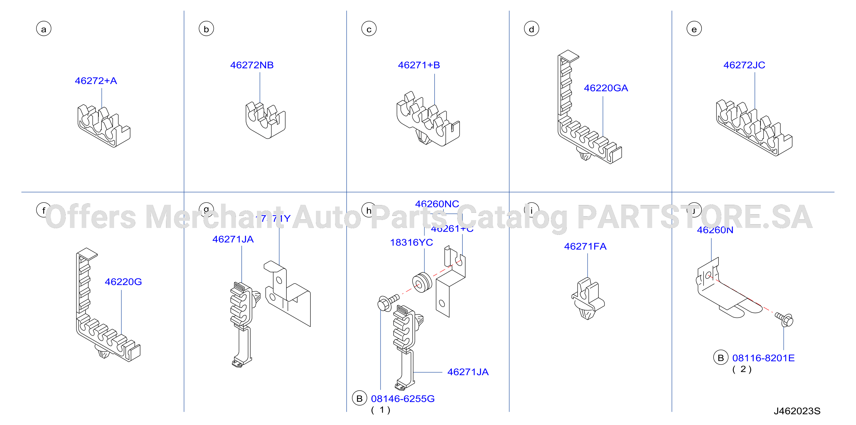 Brake Piping Control Clamp Insulator 2Wd Abs