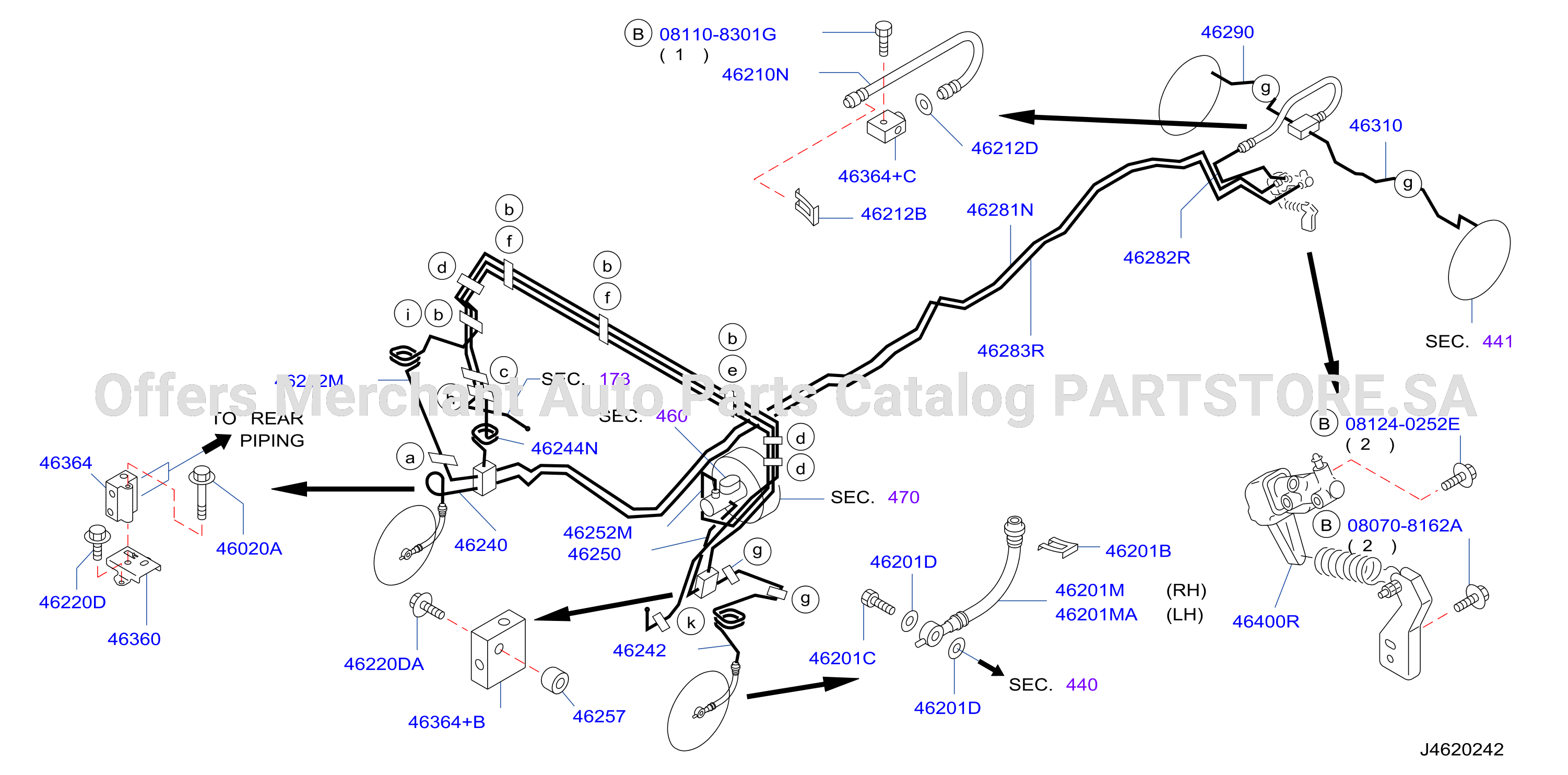 Brake Piping Control Piping 2Wd