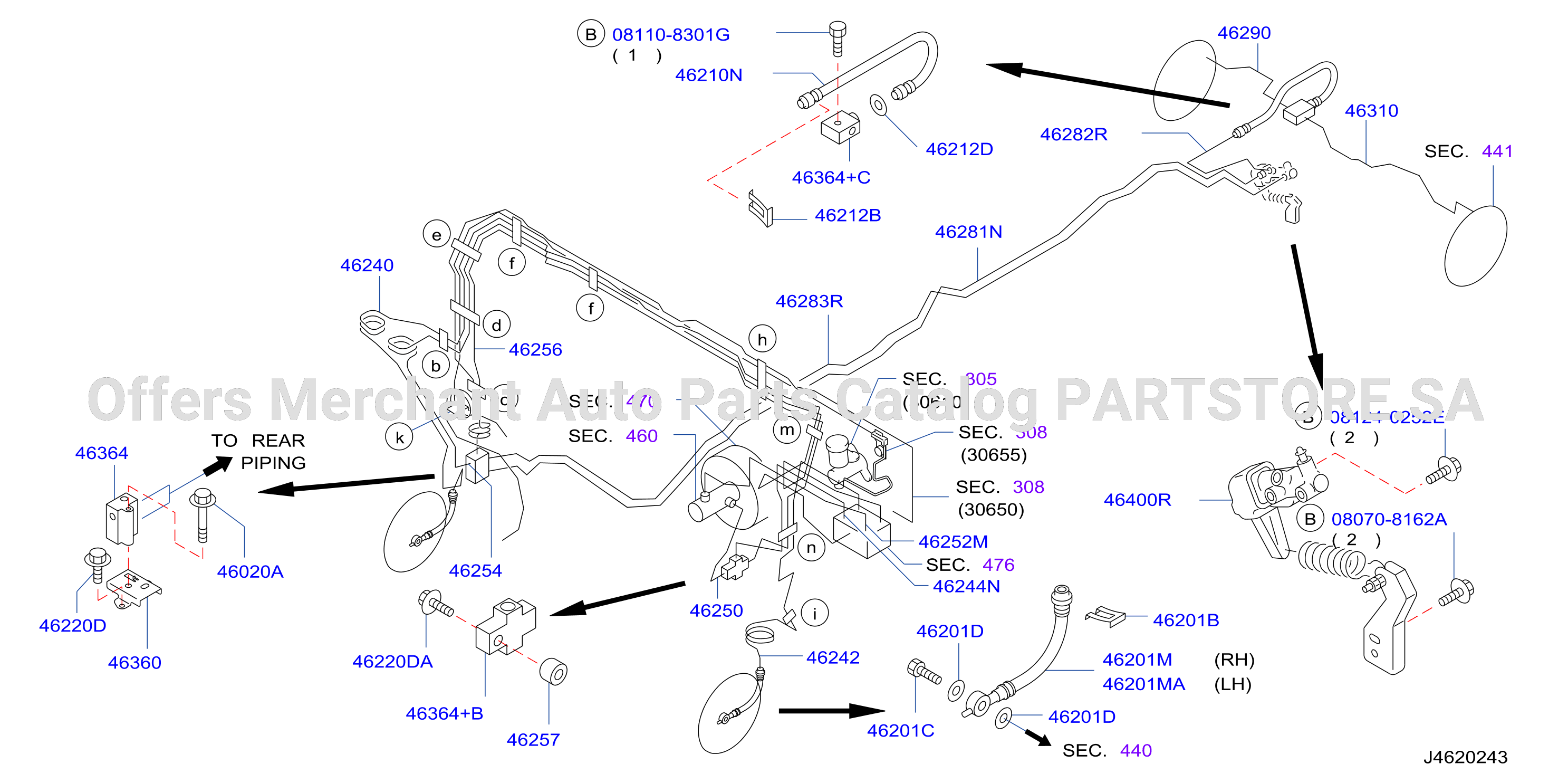 Brake Piping Control Piping 2Wd Abs