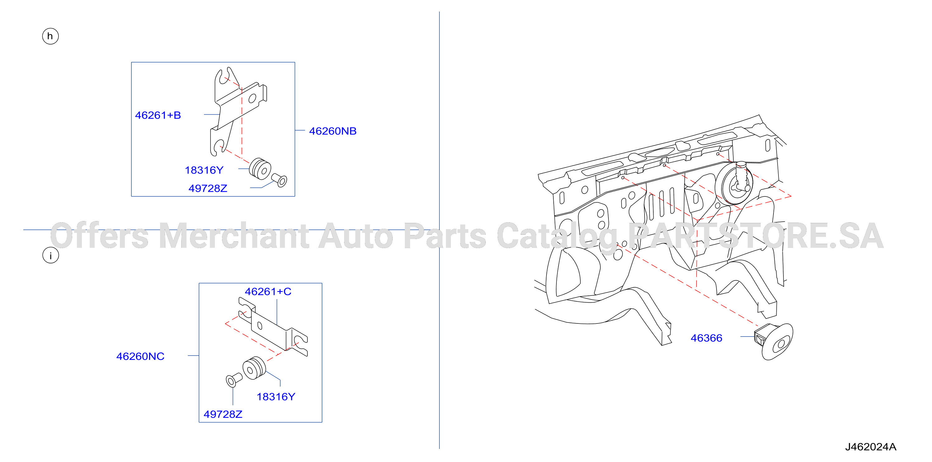 Brake Piping Control Clamp Insulator 4Wd 2