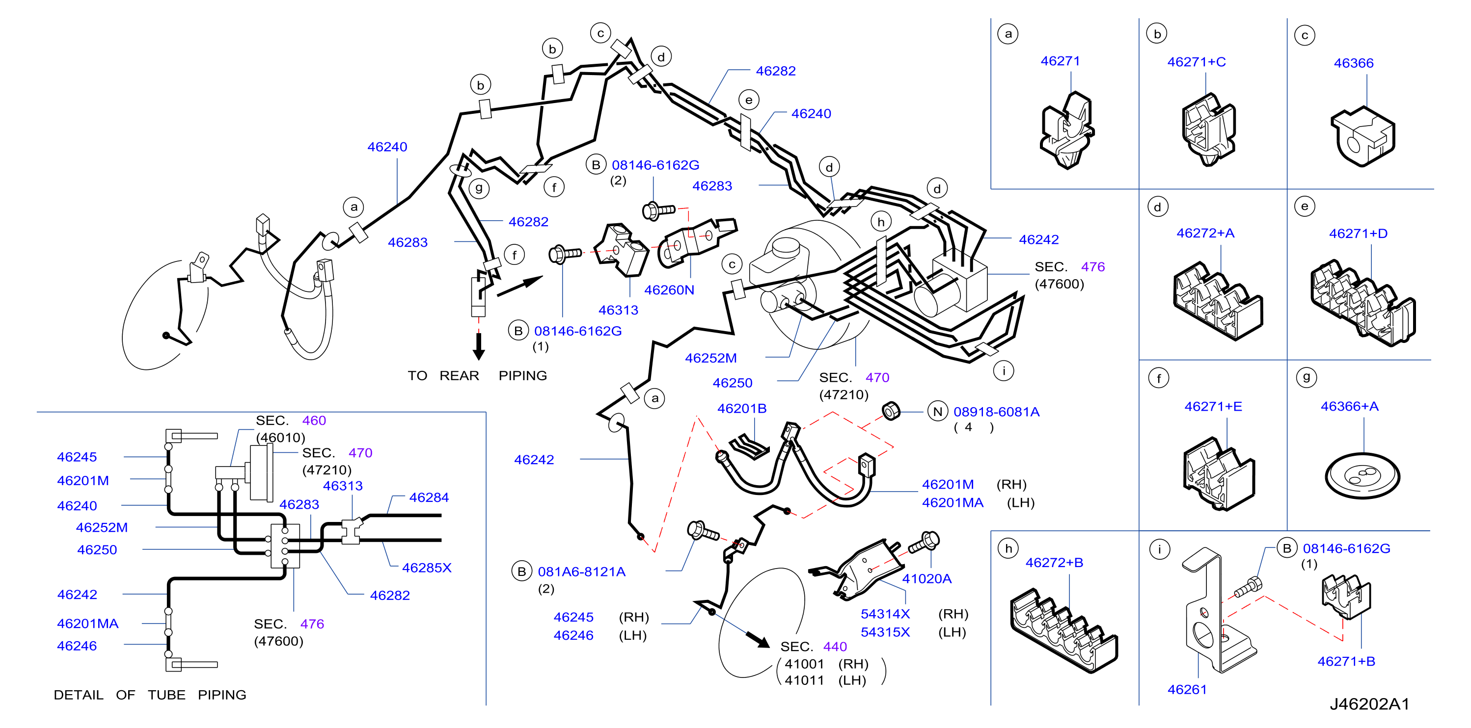 Brake Piping Control Front Piping Hicas