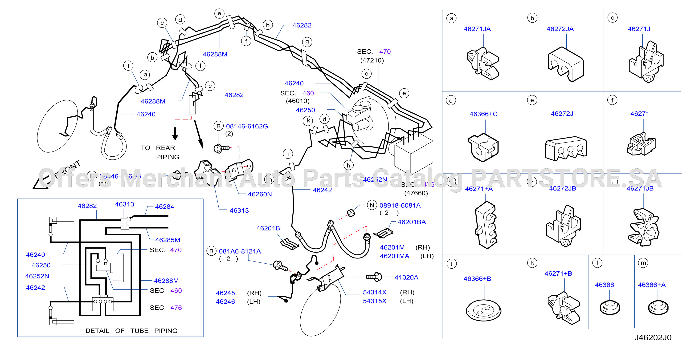 Brake Piping Control Front Piping