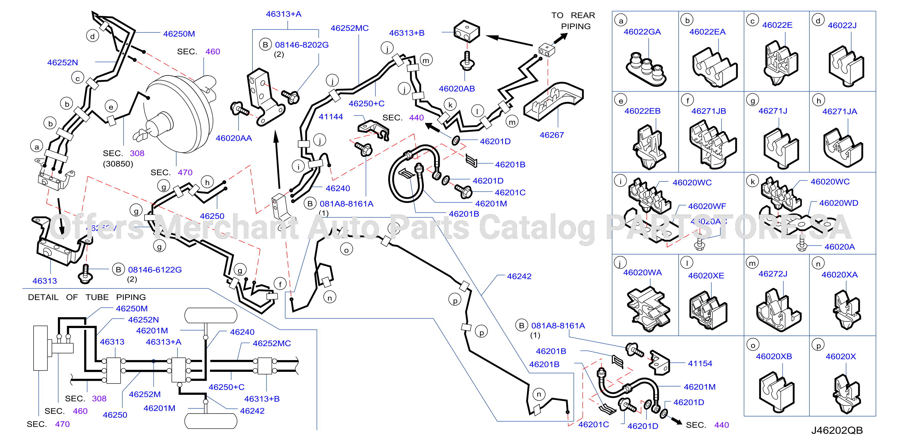 Brake Piping Control Front Piping Yd25Ddti Mt Wide