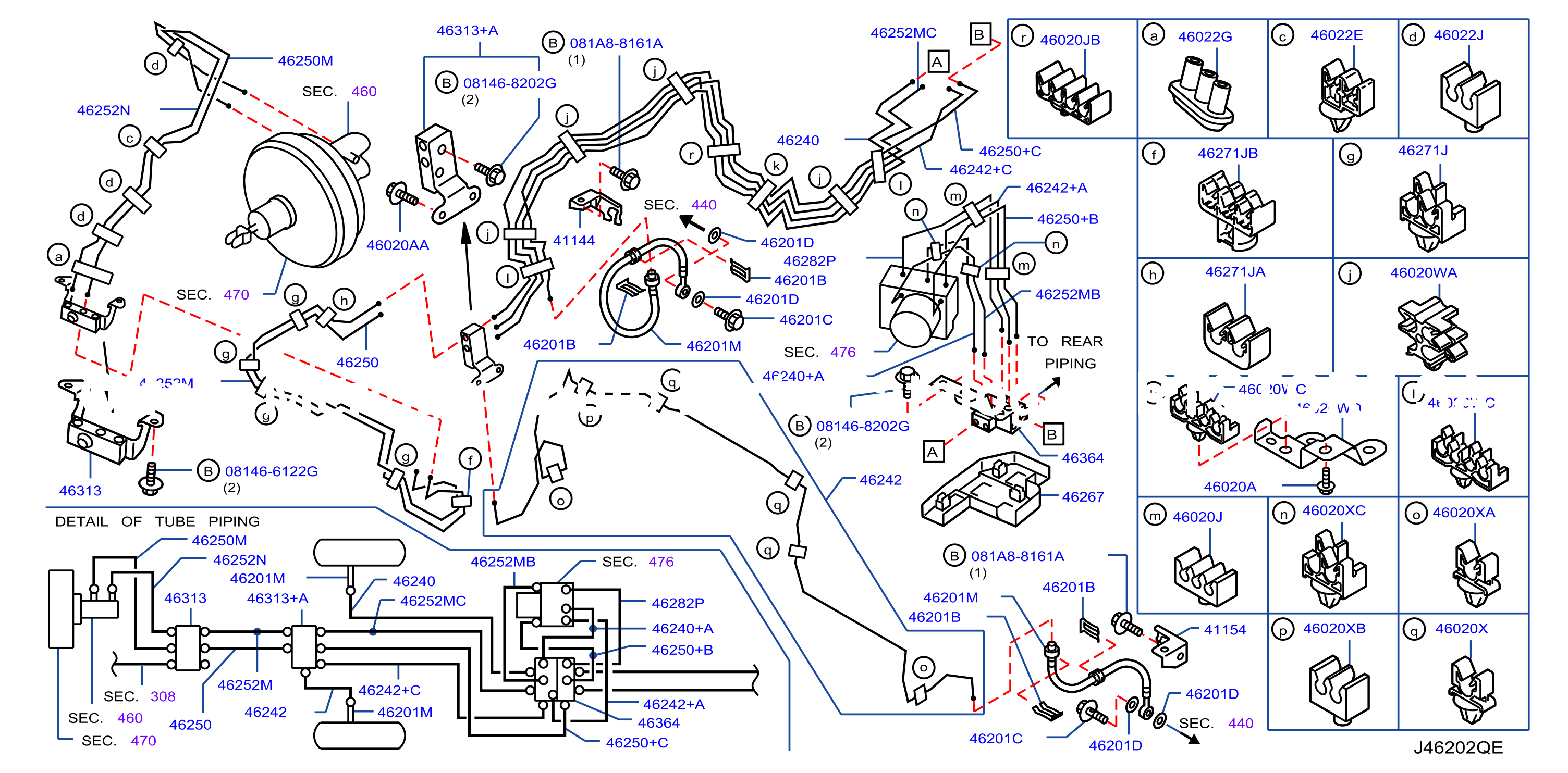 Brake Piping Control Front Piping Yd25Ddti At Wide Abs