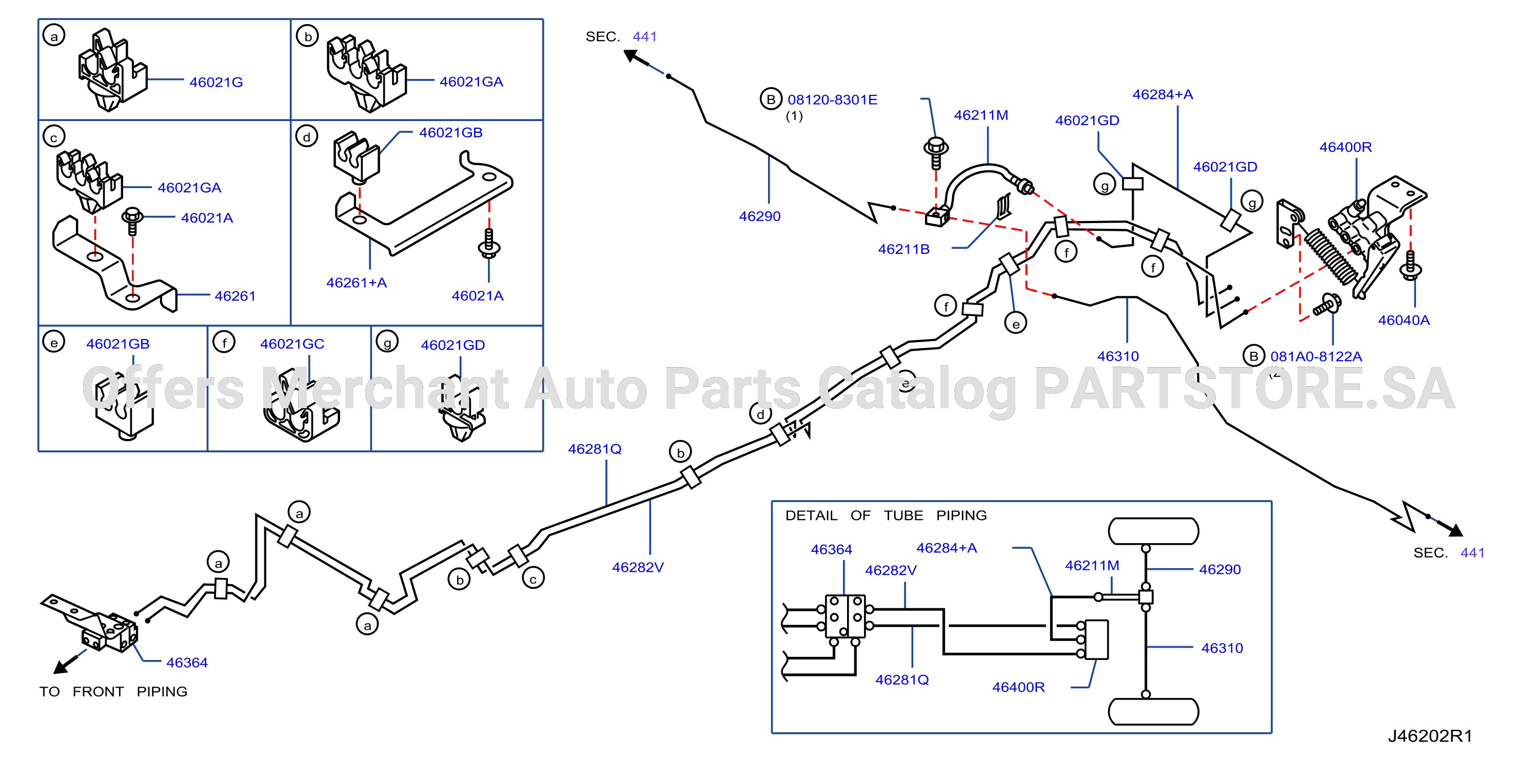 Brake Piping Control Rear Piping Qr25De Mt S / Long Abs
