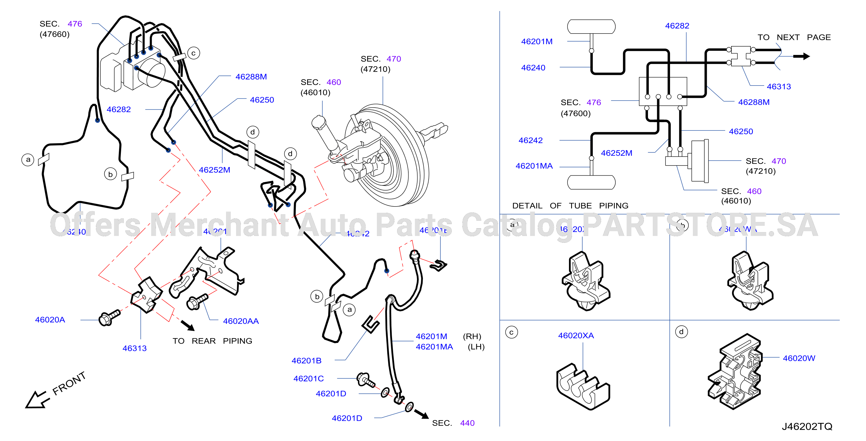 Brake Piping Control Front Piping