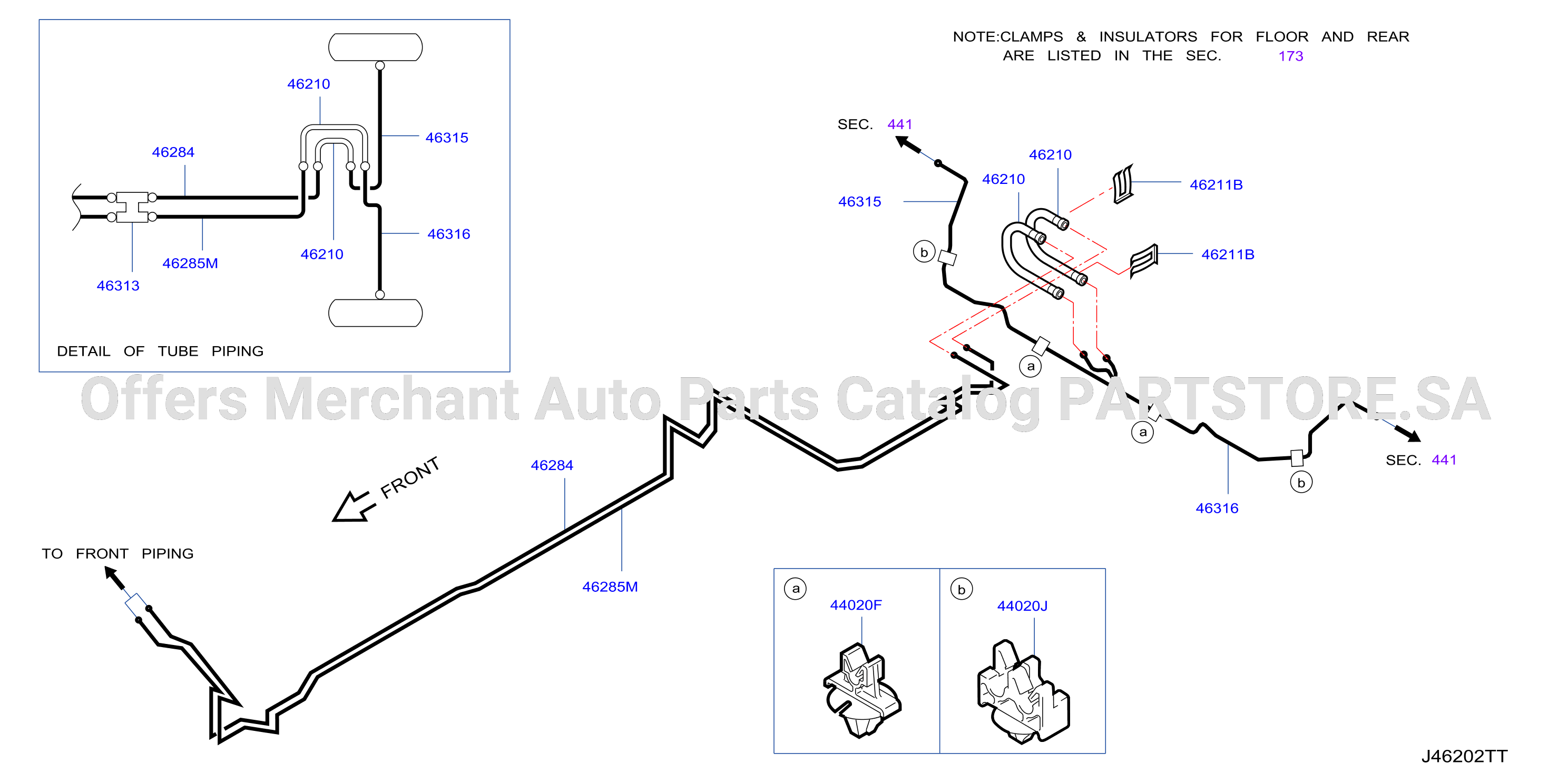 Brake Piping Control Rear Piping