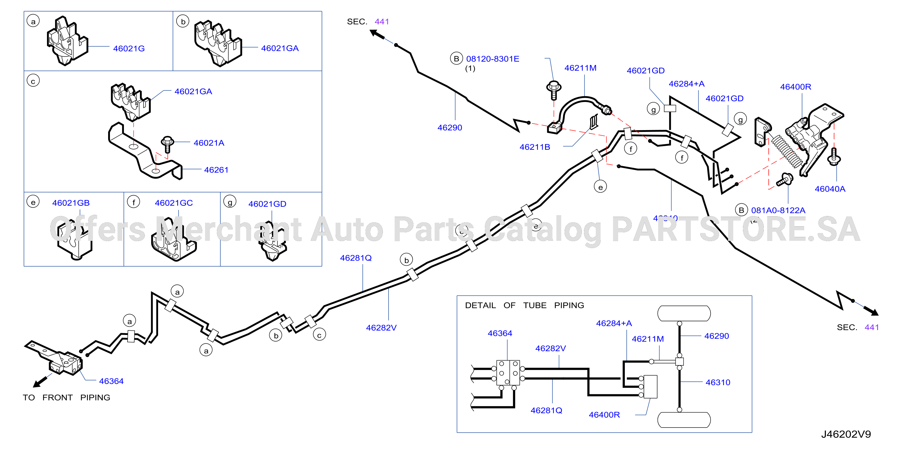 Brake Piping Control Rear Piping Qr25De At Wide Abs