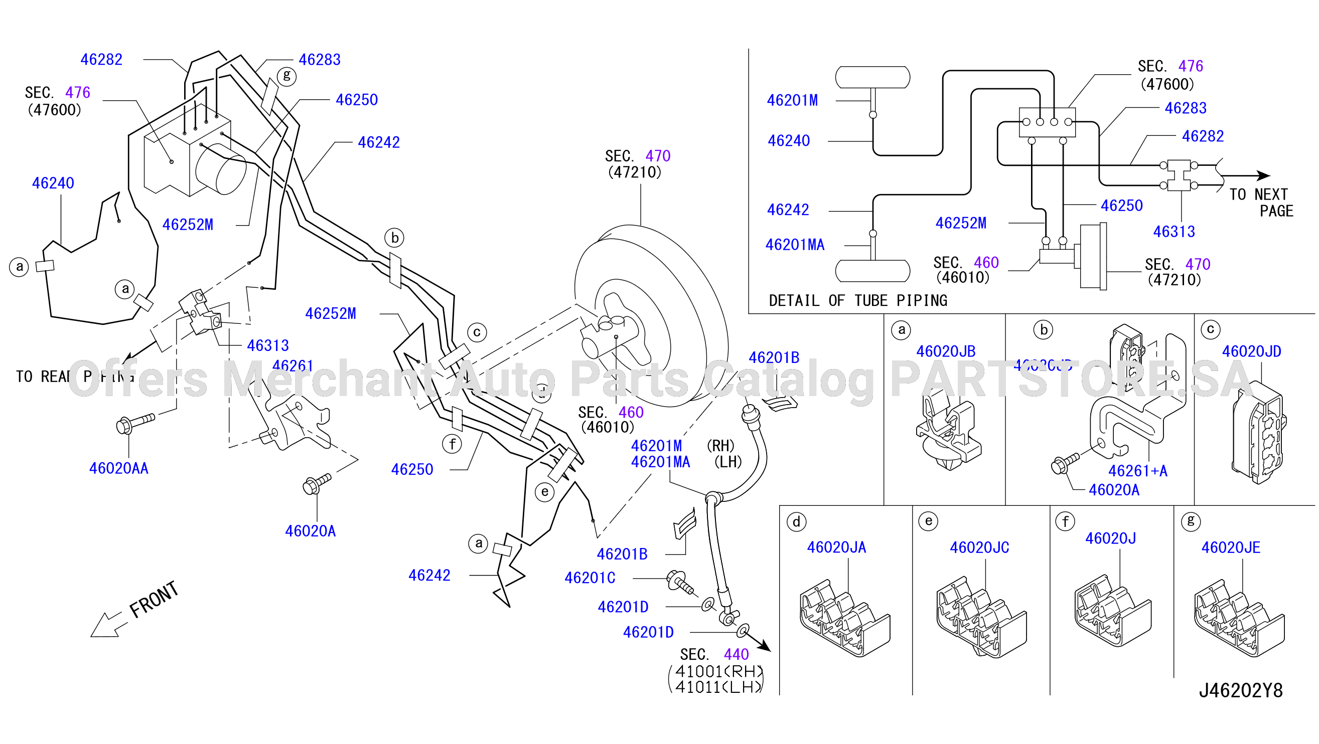 Brake Piping Control Front Piping