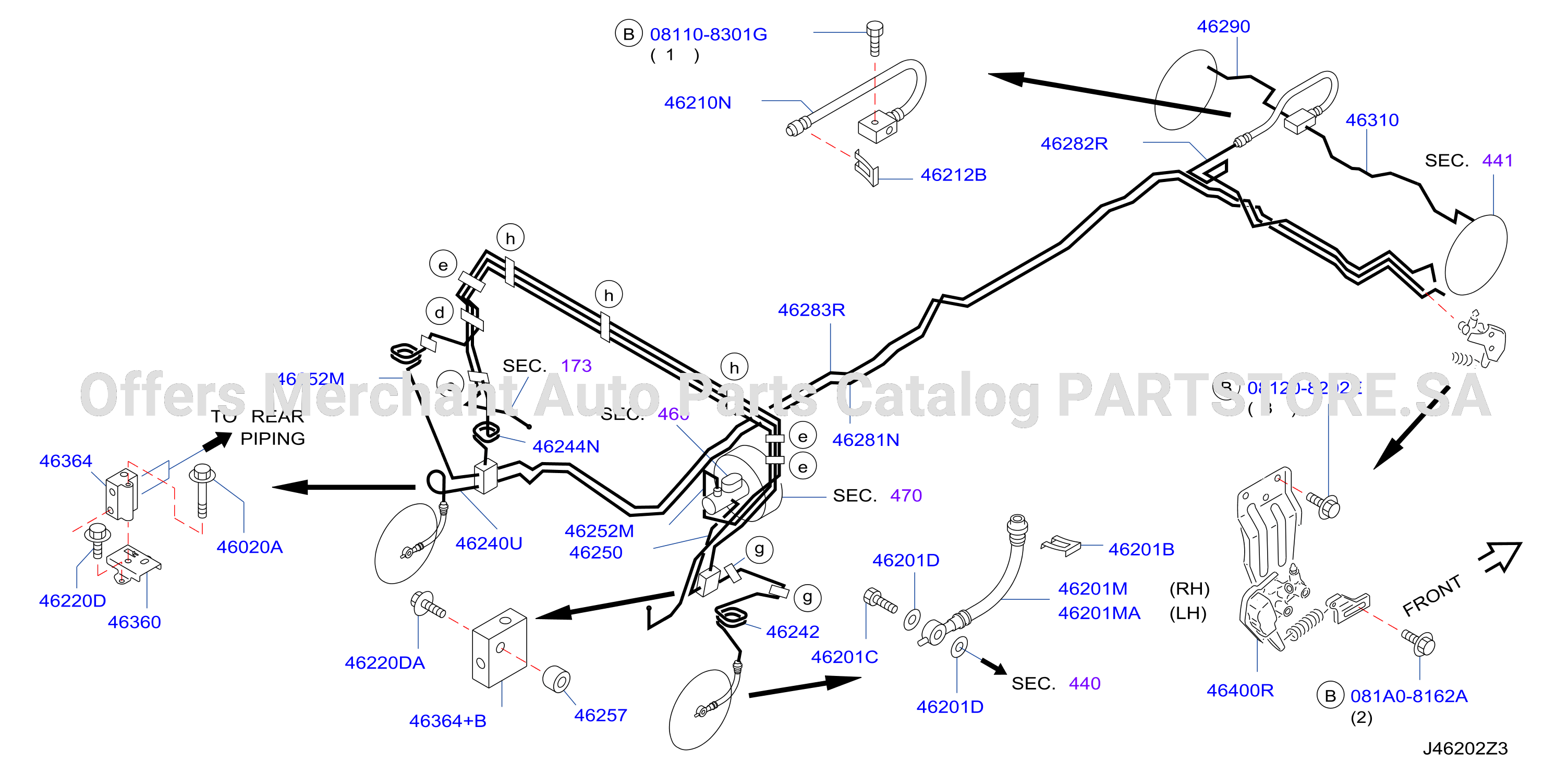 Brake Piping Control Piping