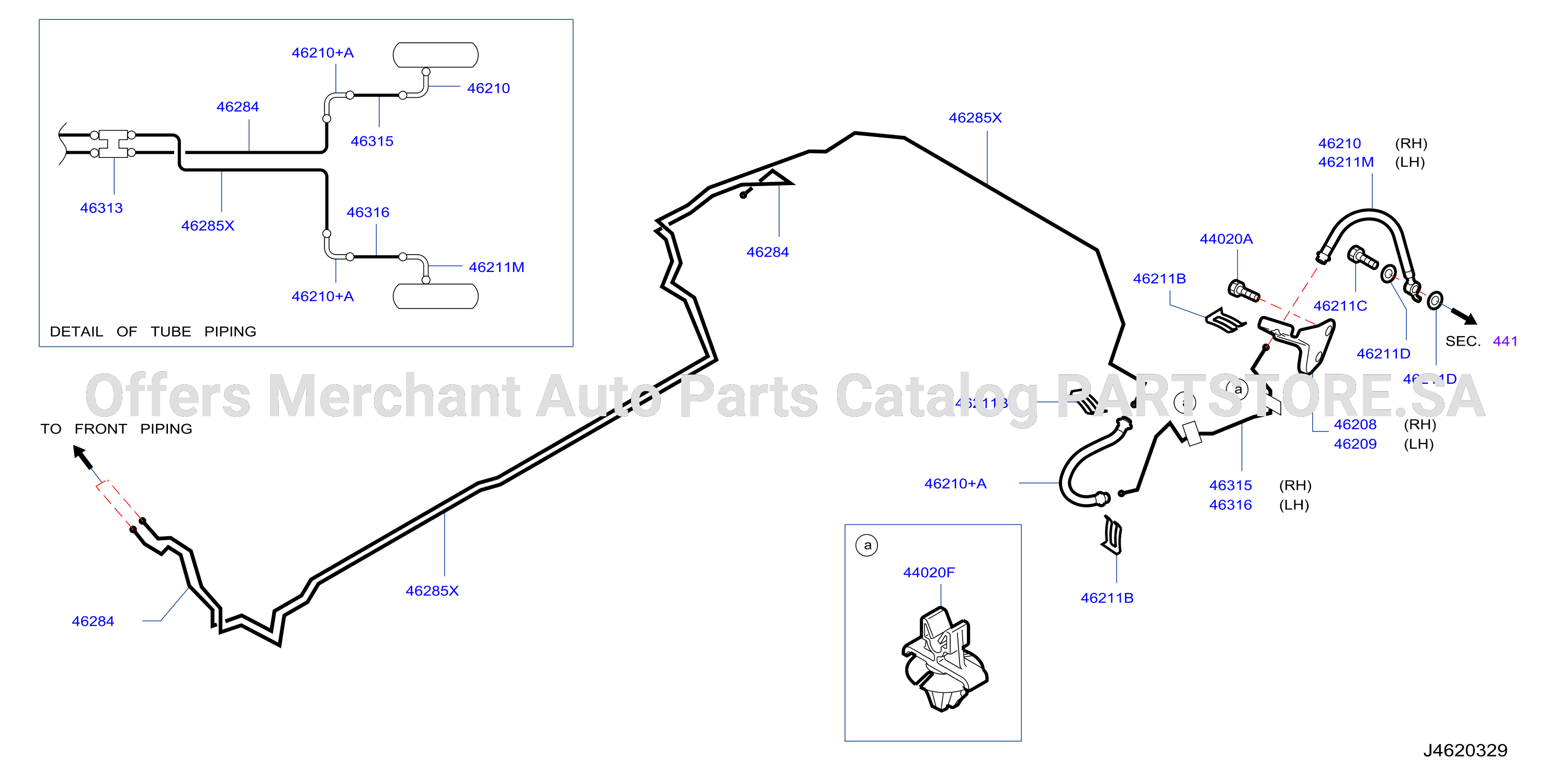 Brake Piping Control Clamp Insulator