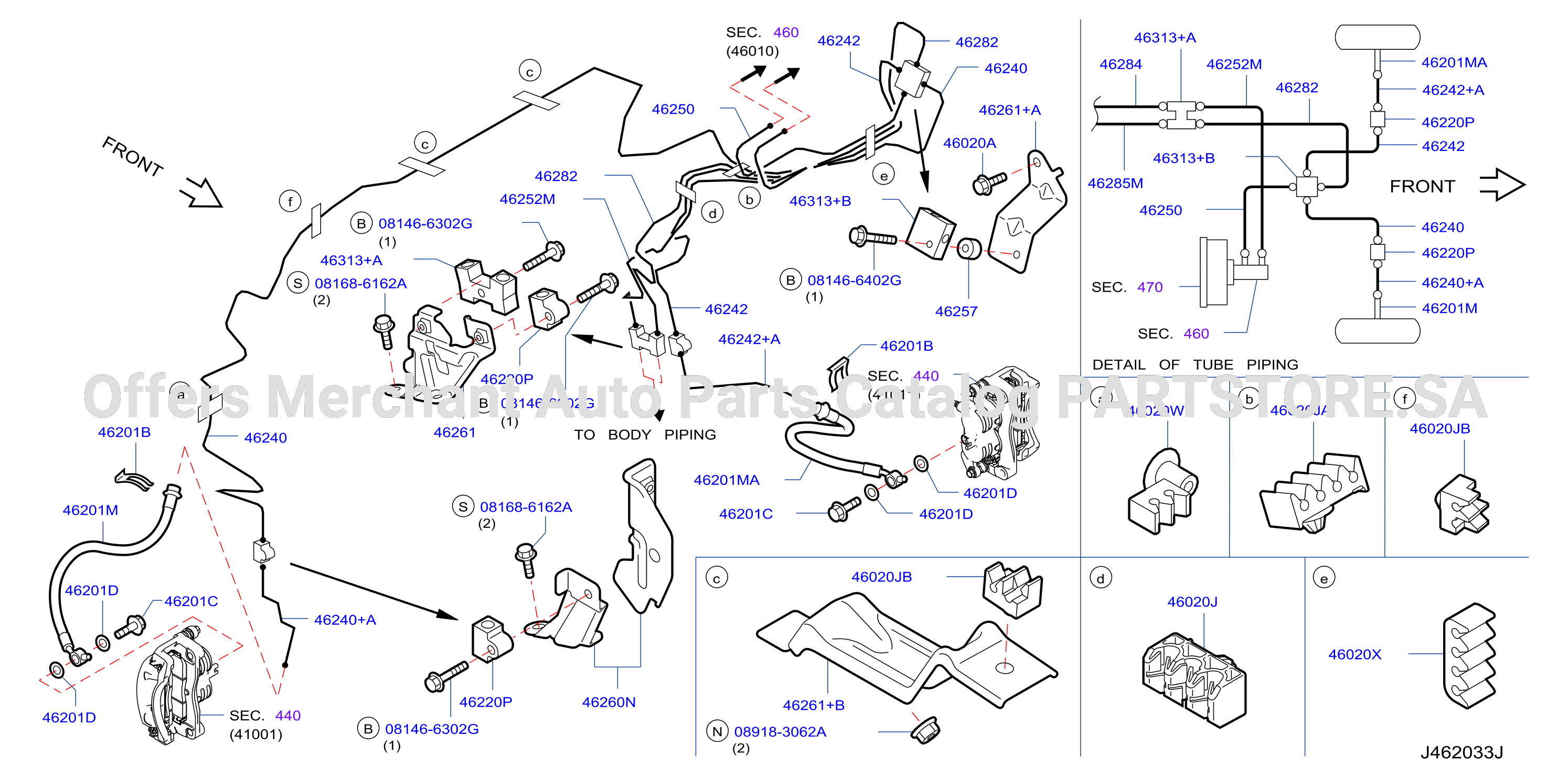 Brake Piping Control Engine Room Pipinng