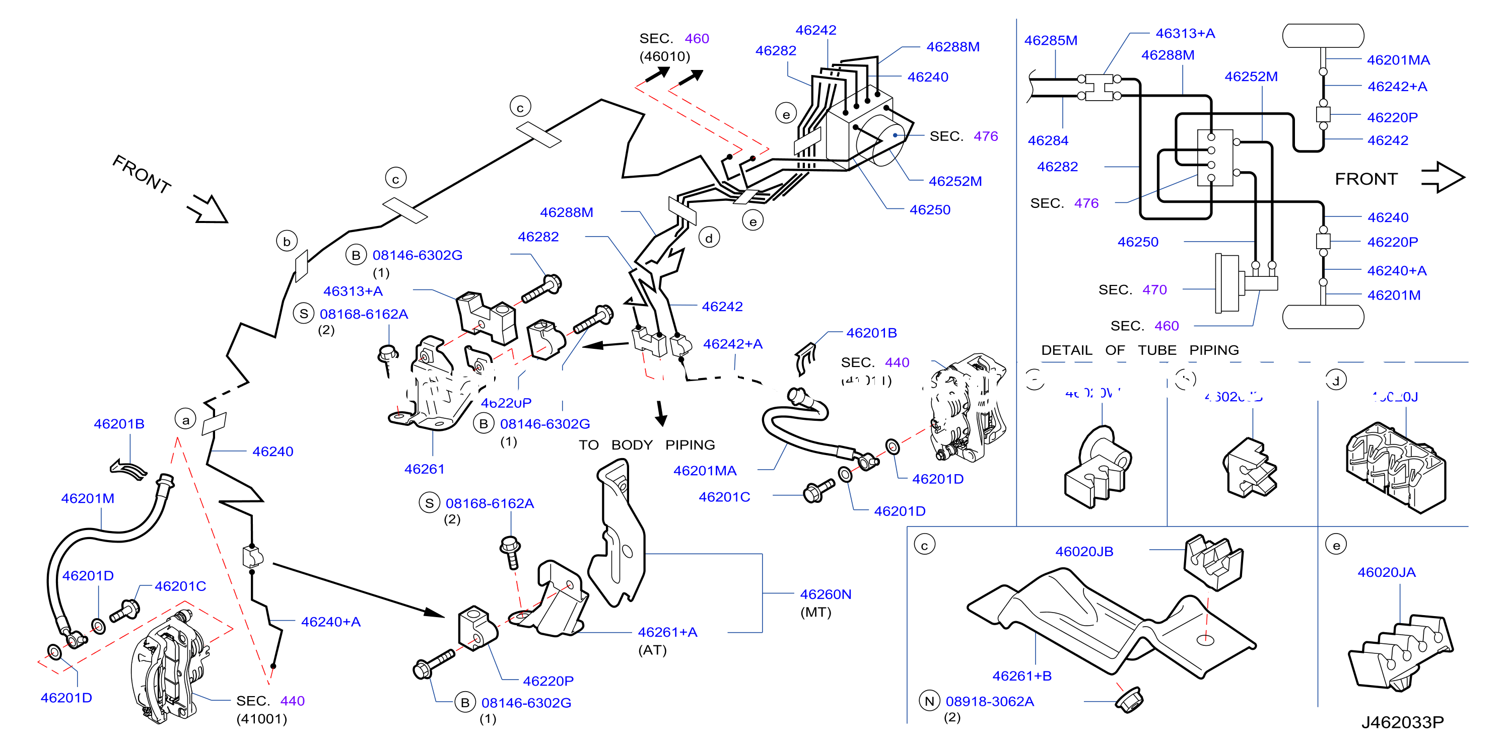 Brake Piping Control Engine Room Pipinng