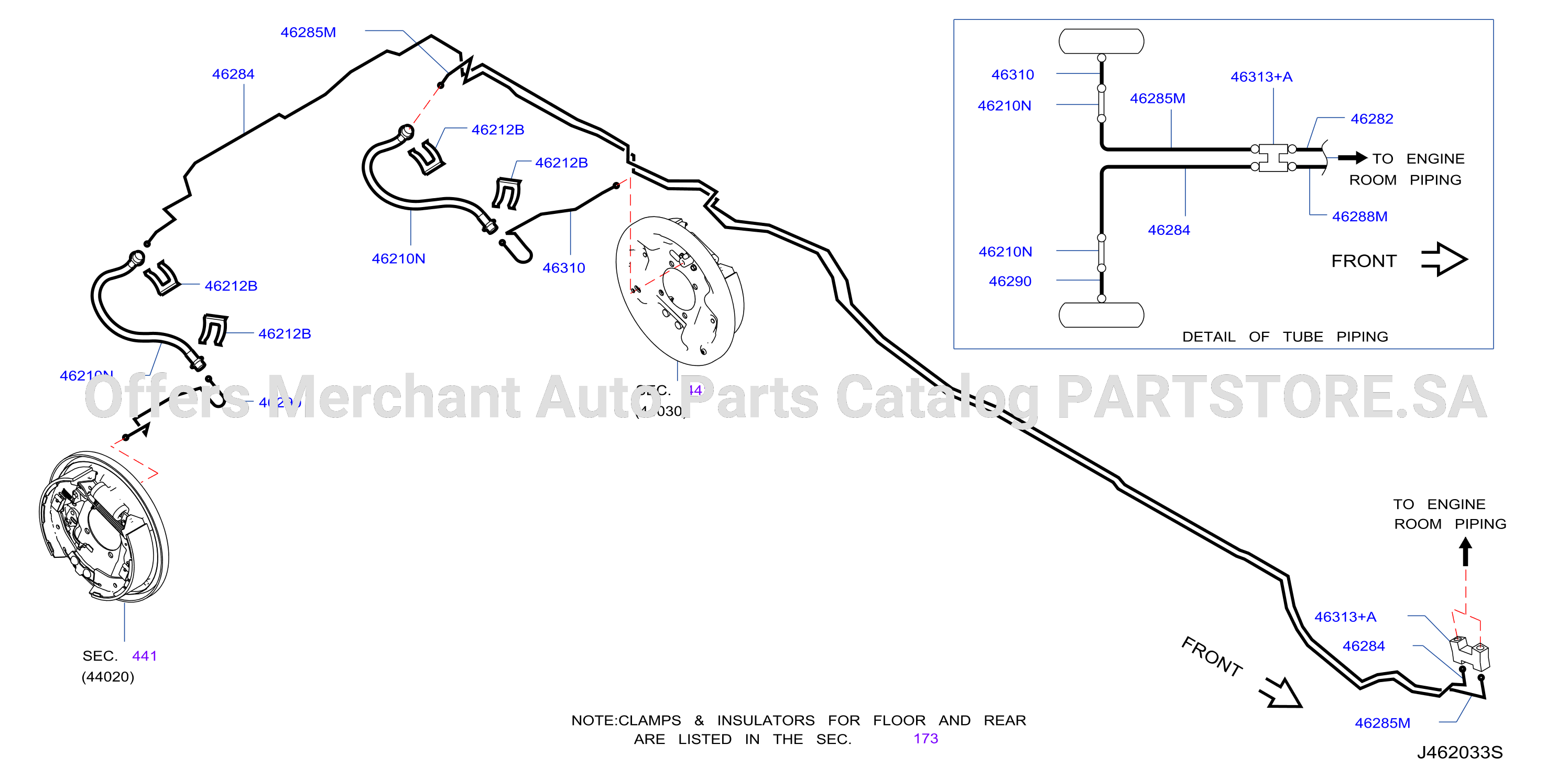 Brake Piping Control Body Piping