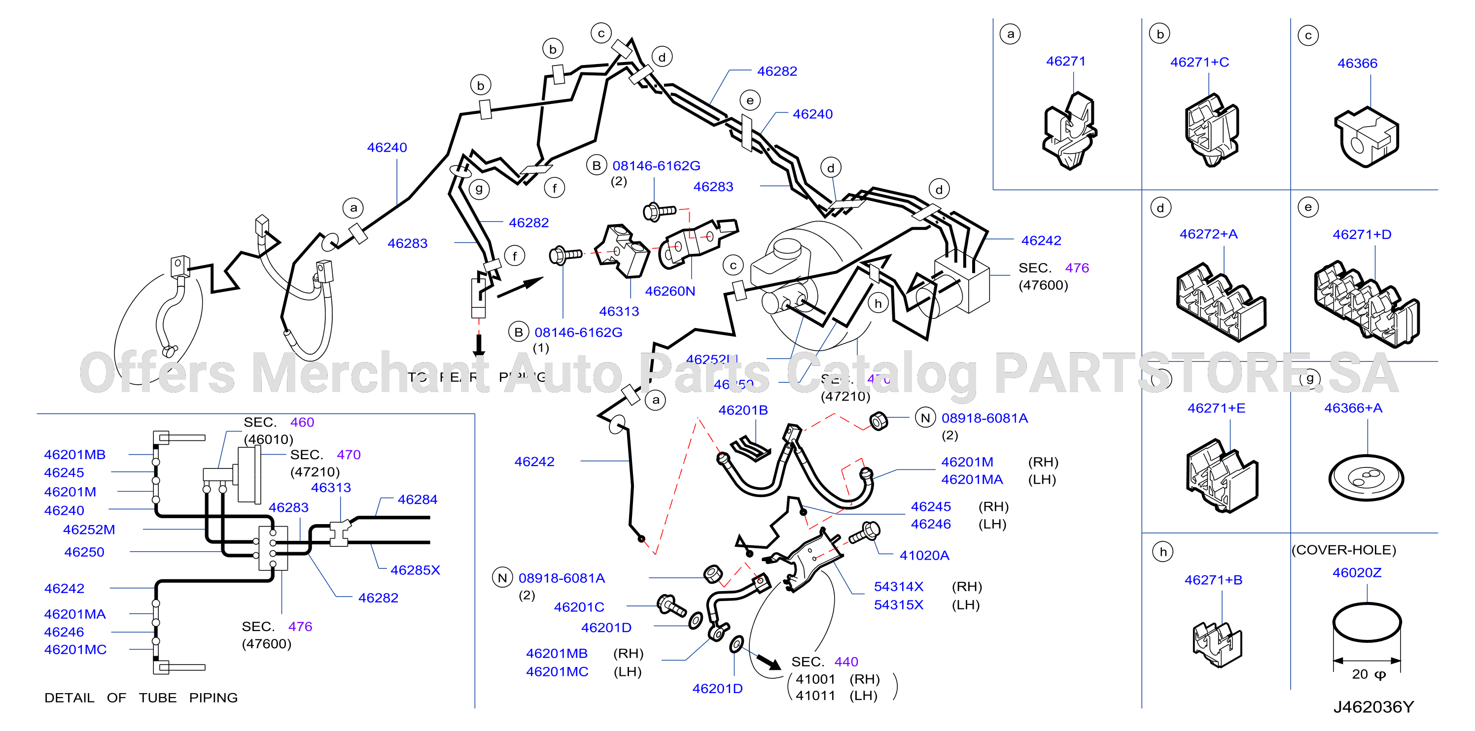 Brake Piping Control Front Piping