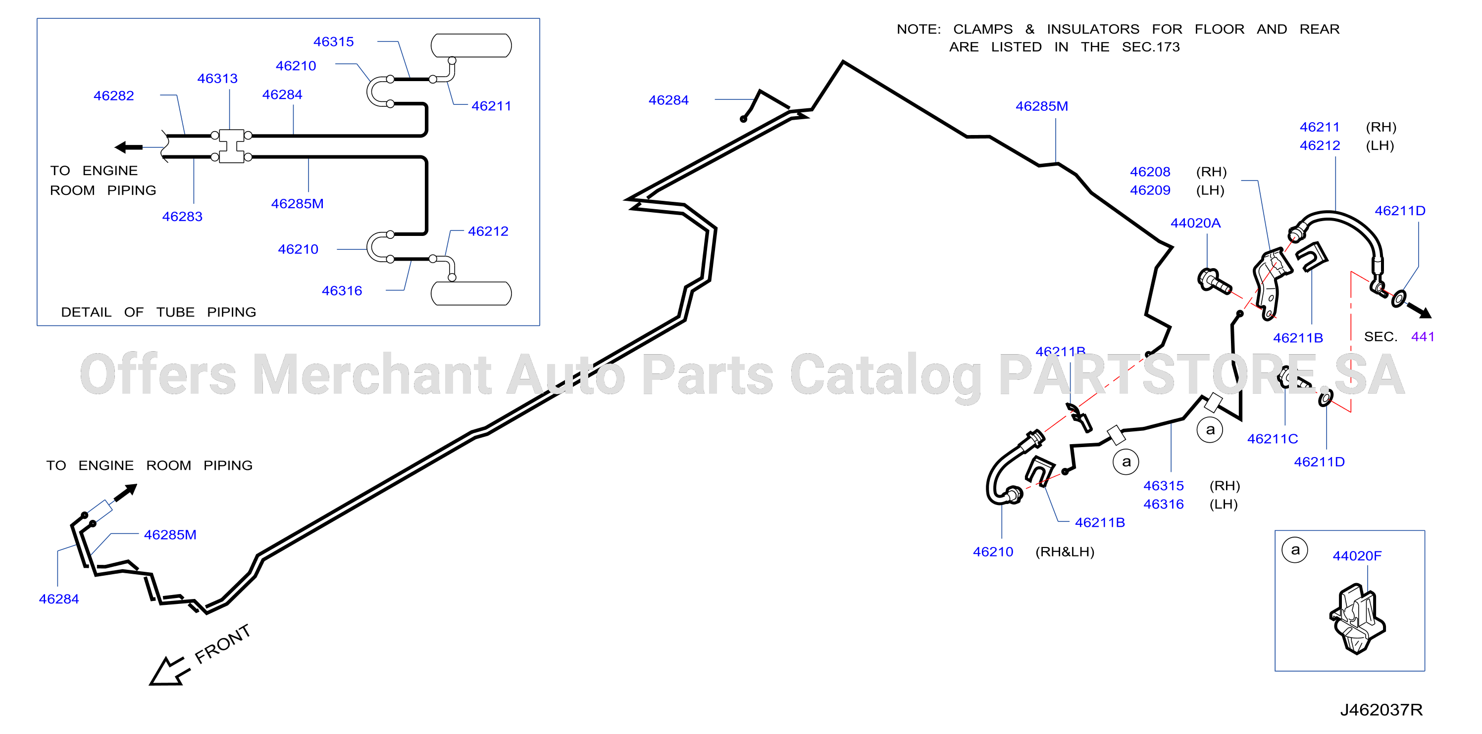 Brake Piping Control Rear Piping