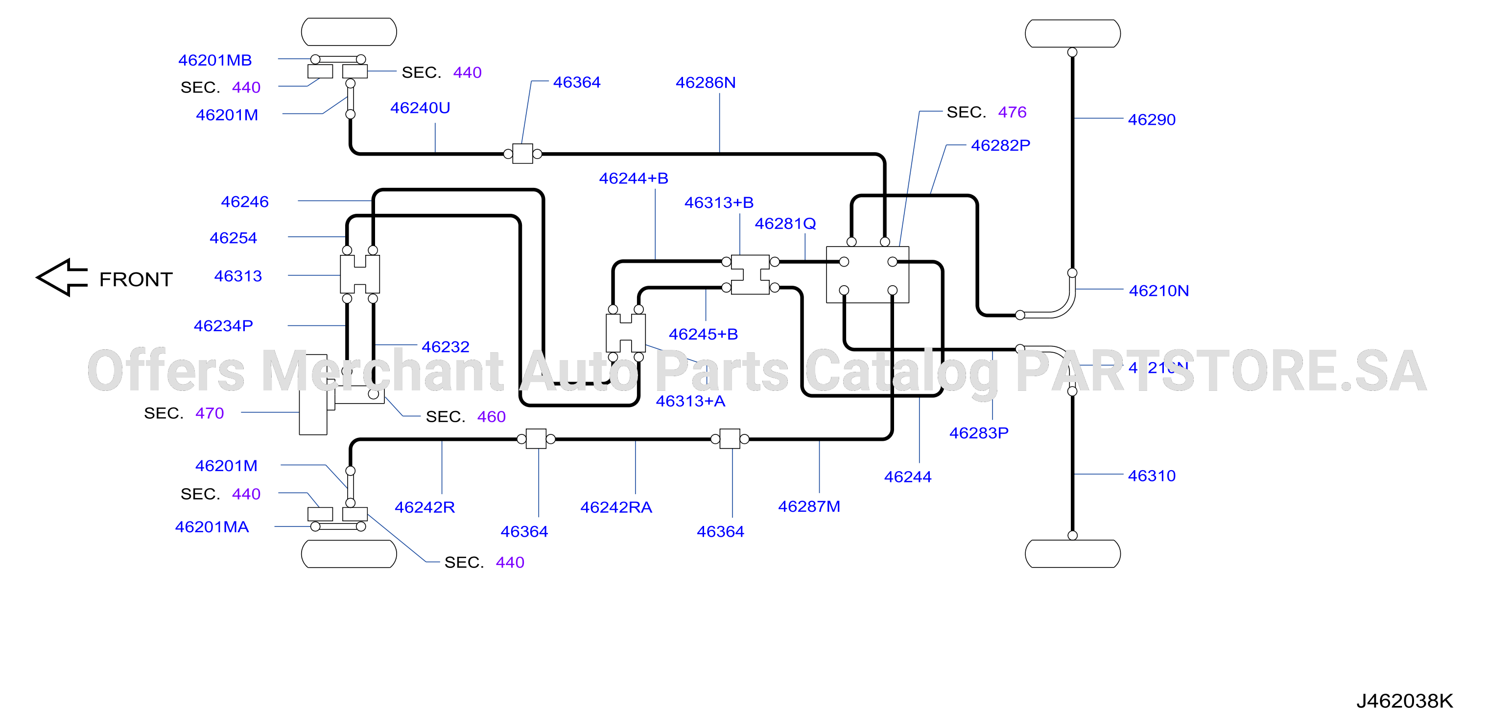 Brake Piping Control Piping Drawing Skidc Skidf
