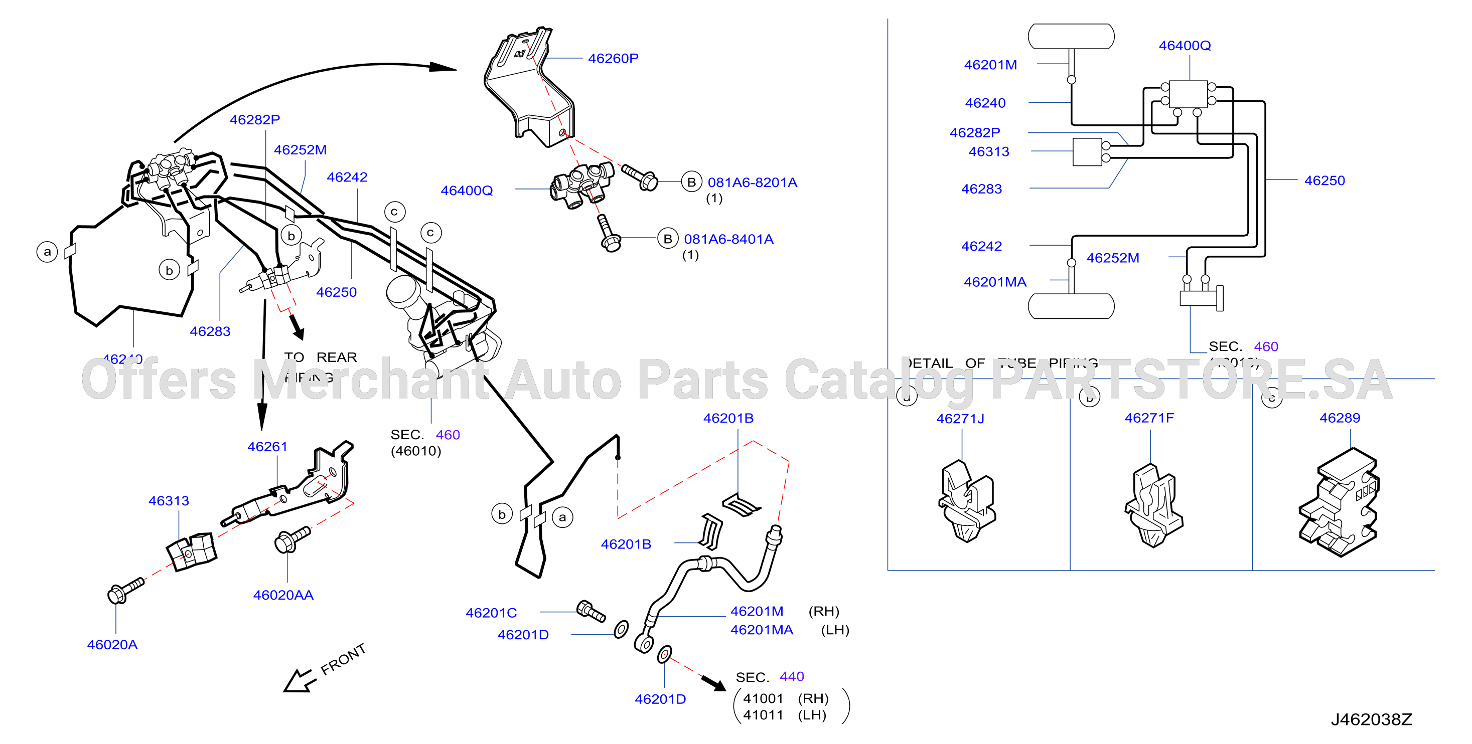 Brake Piping Control Piping For Abs Less