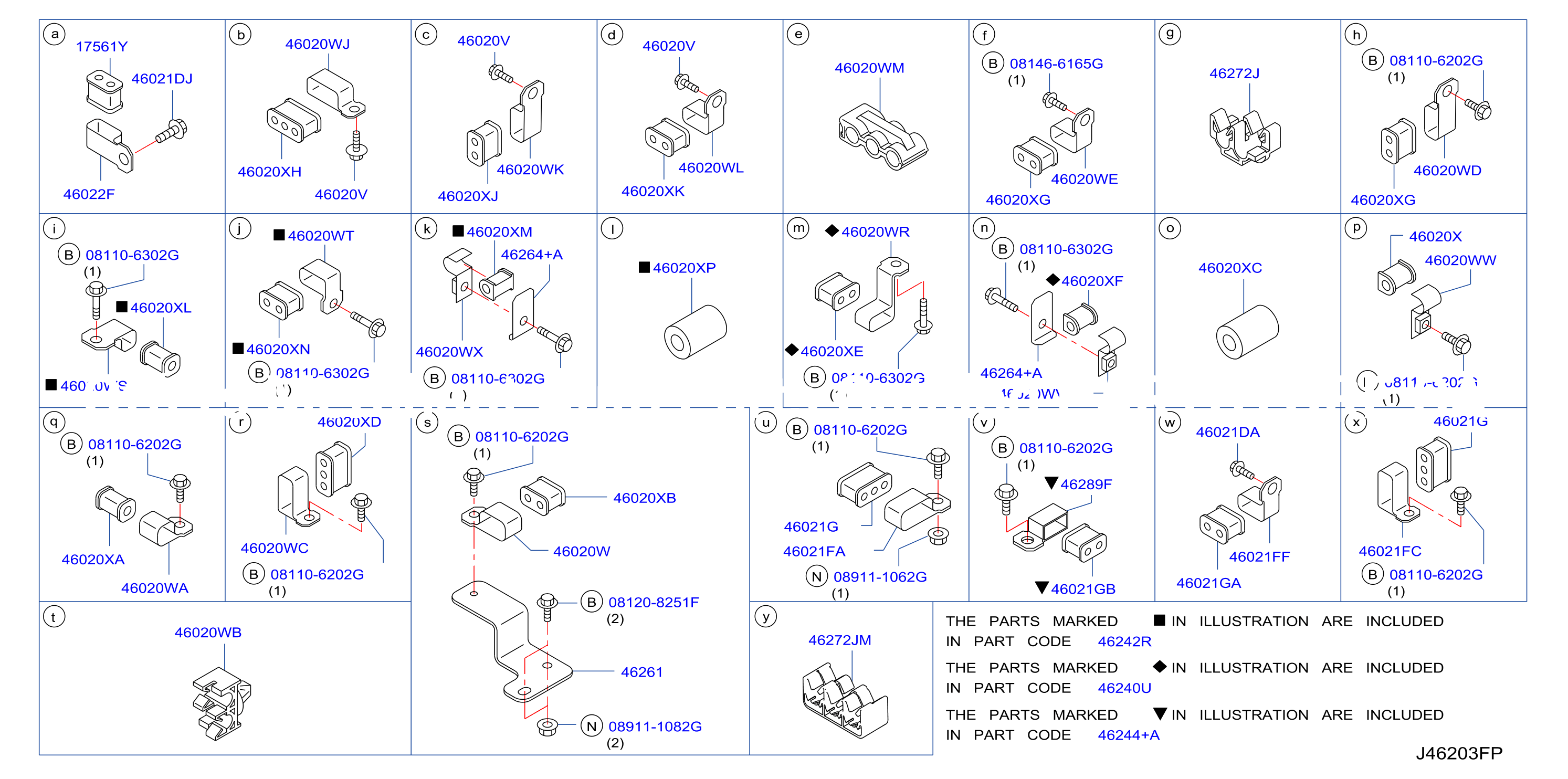 Brake Piping Control Clamp Insulator Skidf