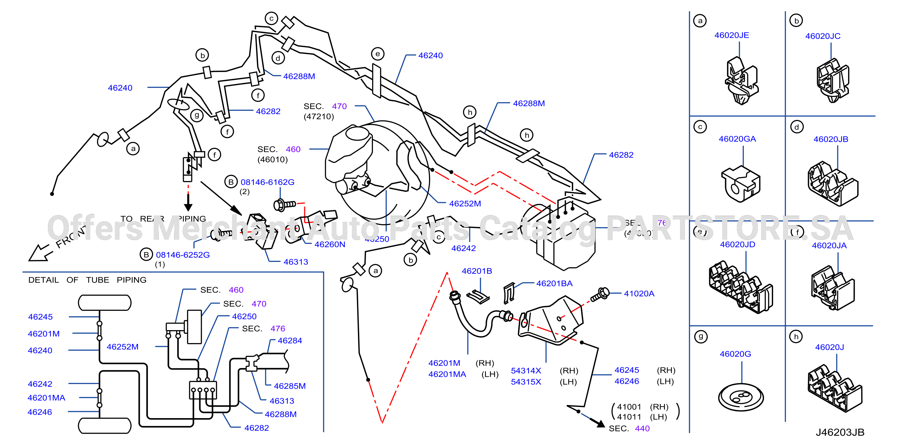 Brake Piping Control Front Piping