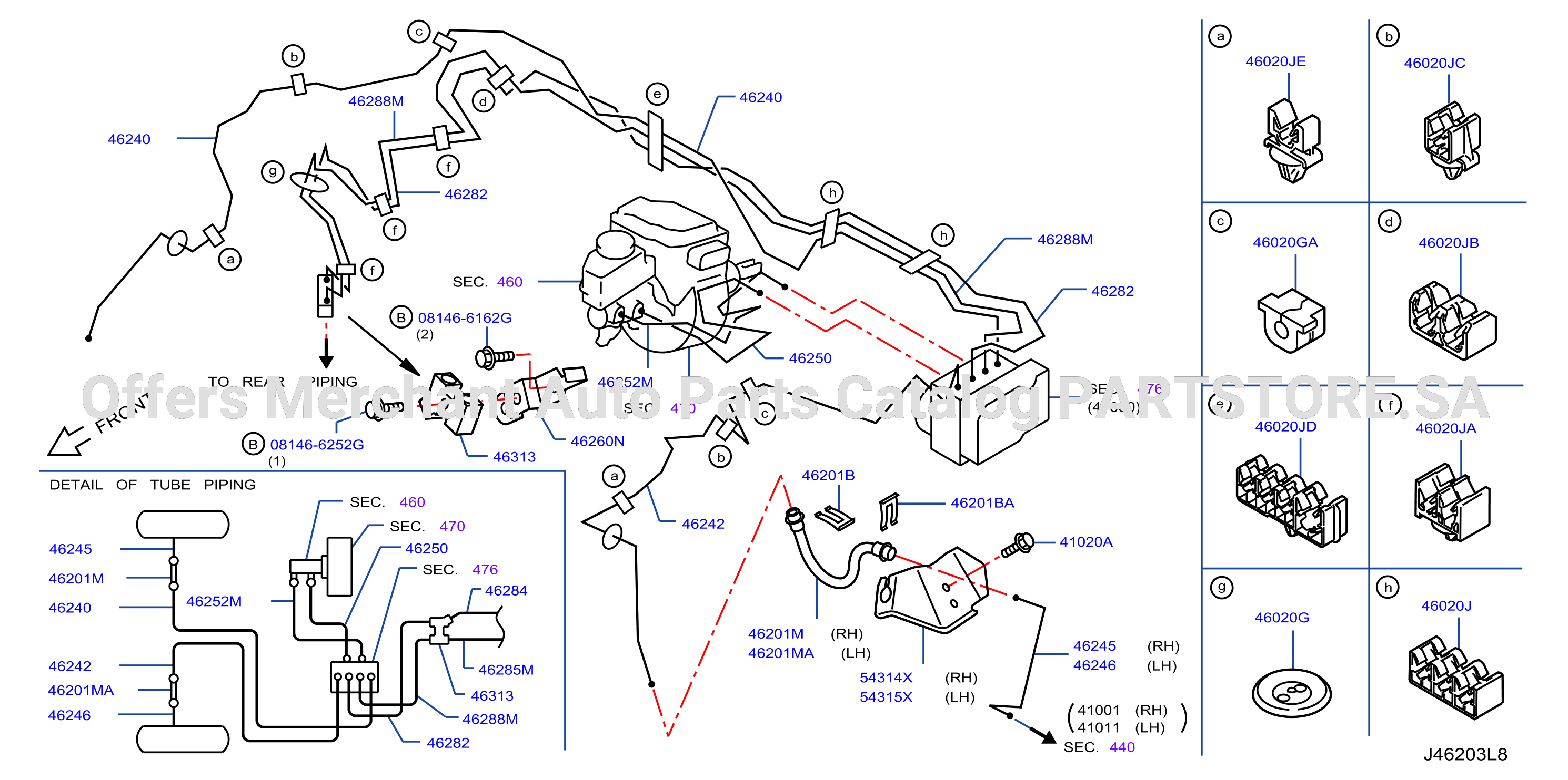 Brake Piping Control Front Piping