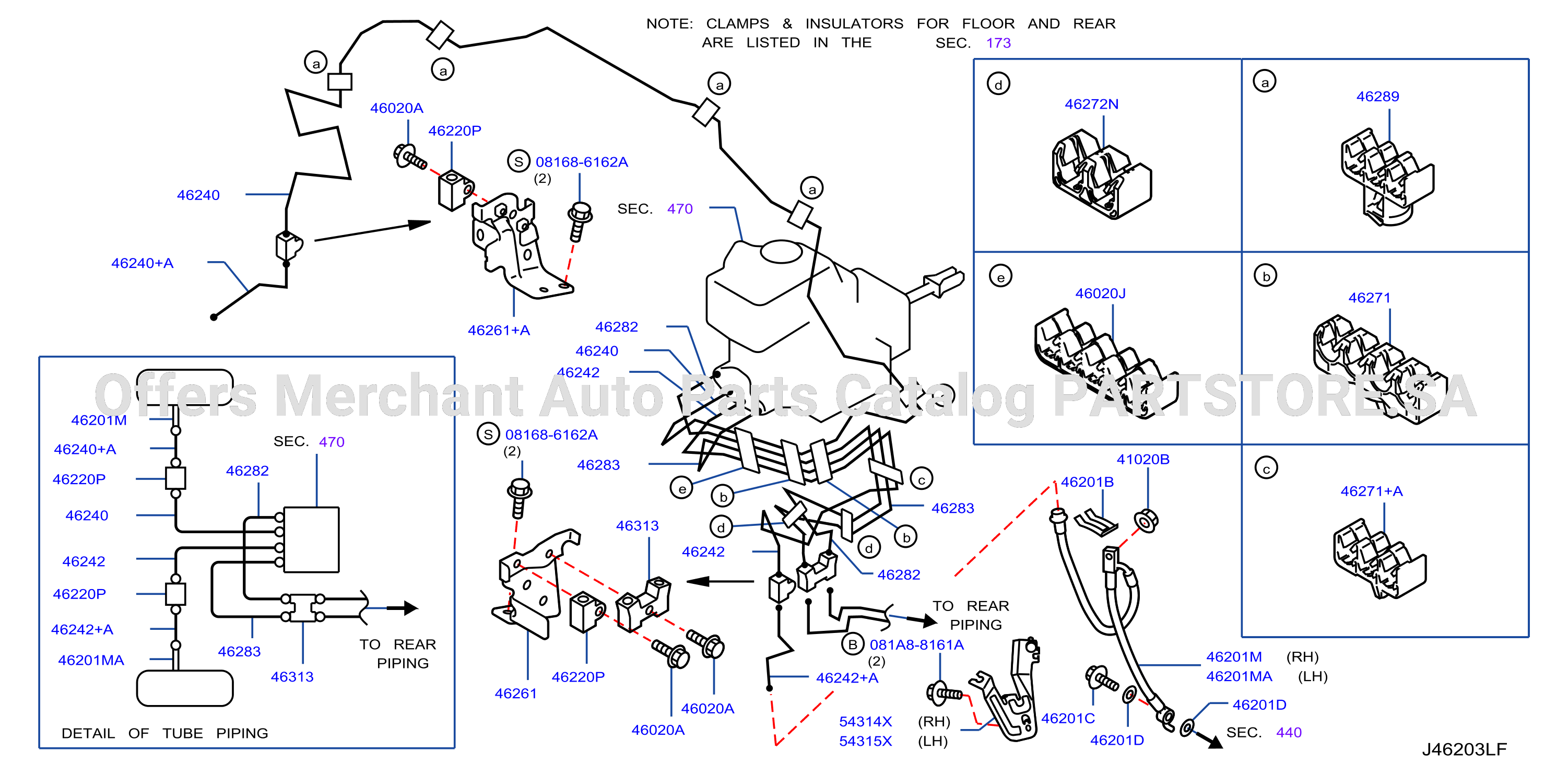 Brake Piping Control Front Piping