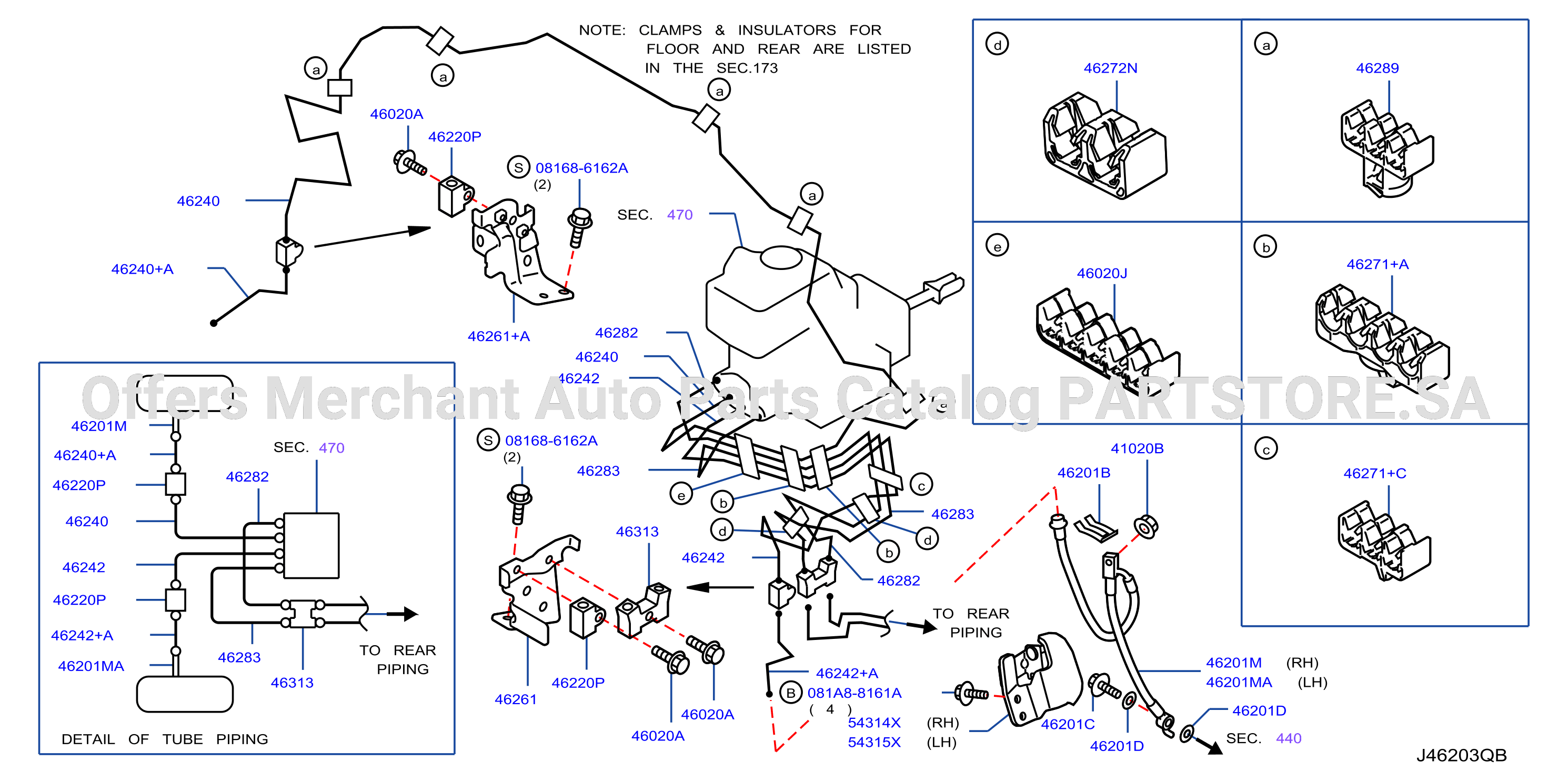 Brake Piping Control Front Piping