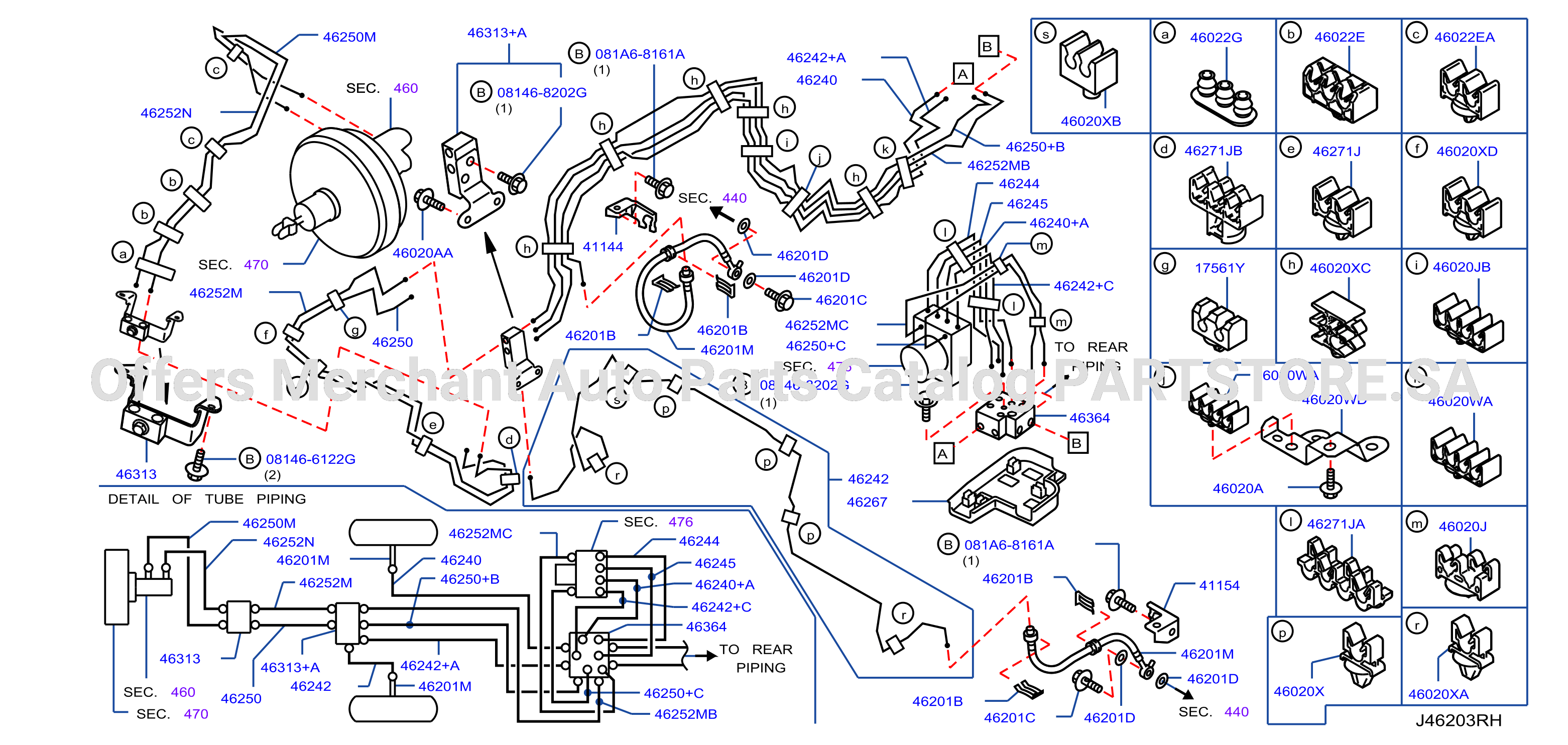 Brake Piping Control Front Piping Qr25De At Wide Abs