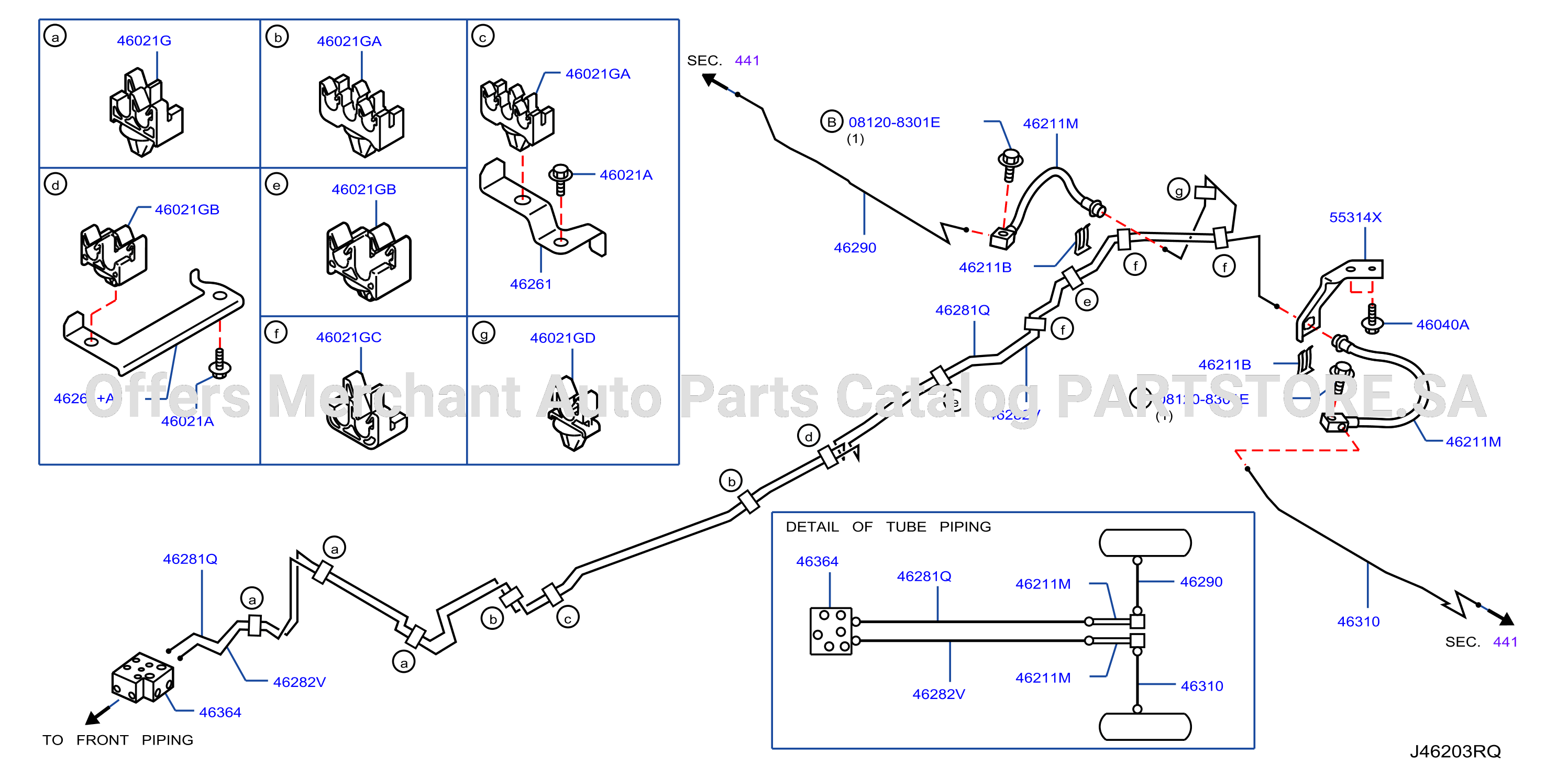 Brake Piping Control Rear Piping Qr25De Mt S / Long Abs