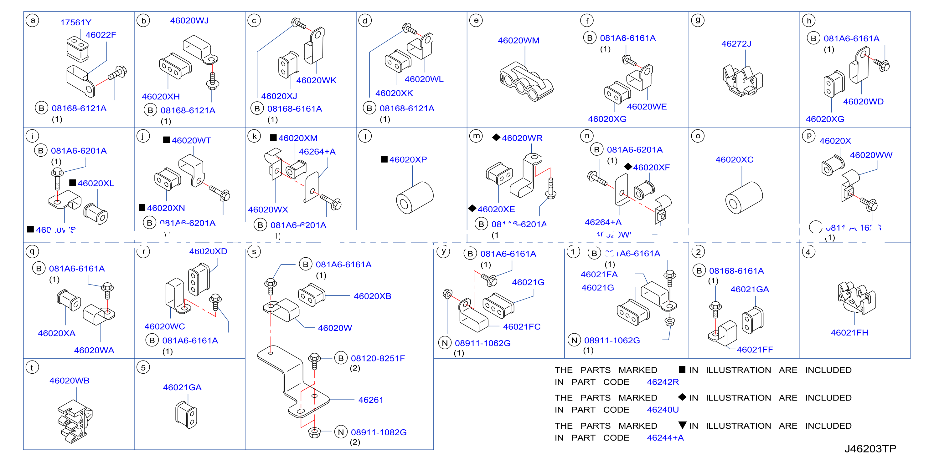 Brake Piping Control Clamp Insulator Skidf