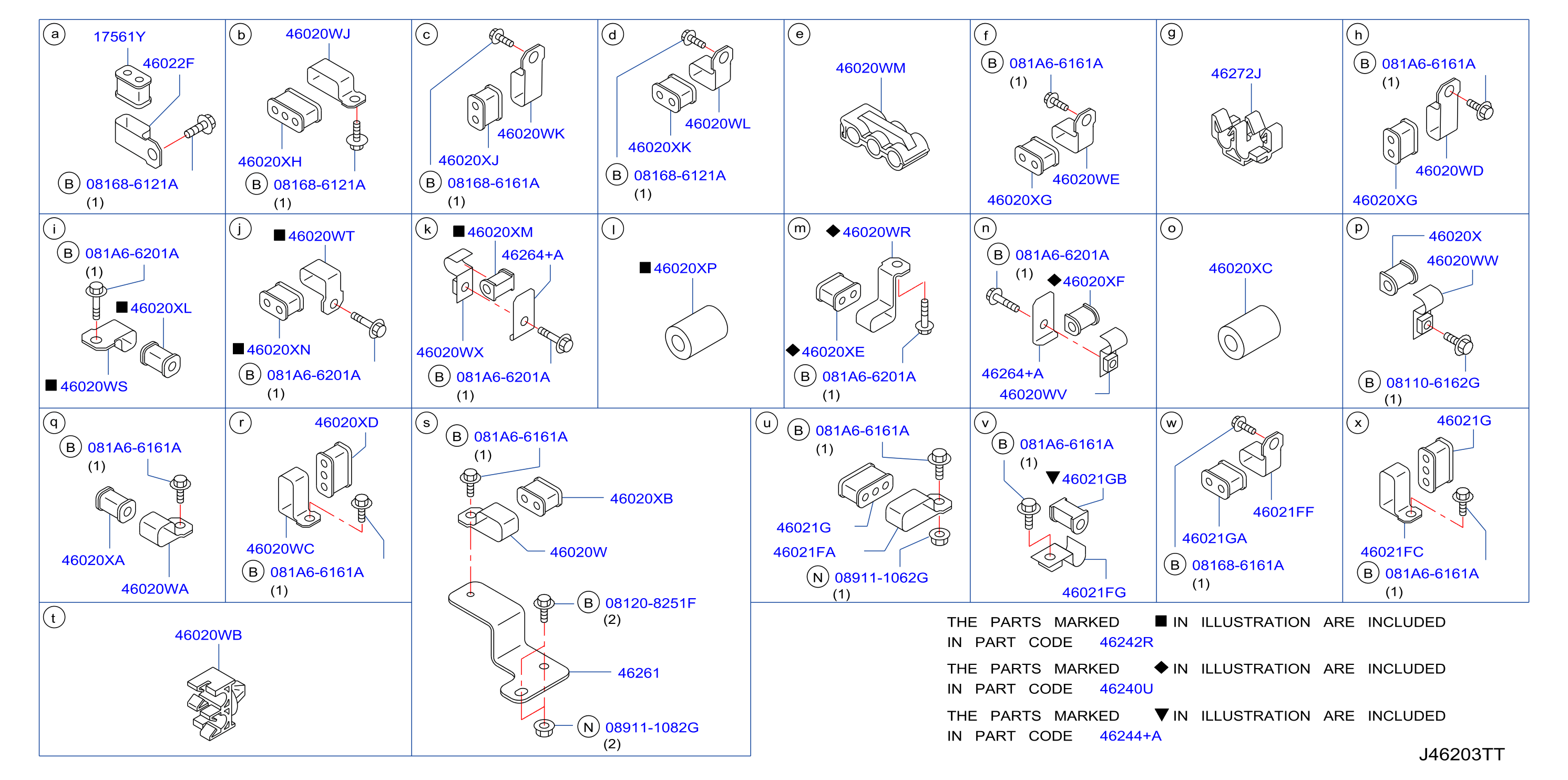 Brake Piping Control Clamp Insulator Skidc