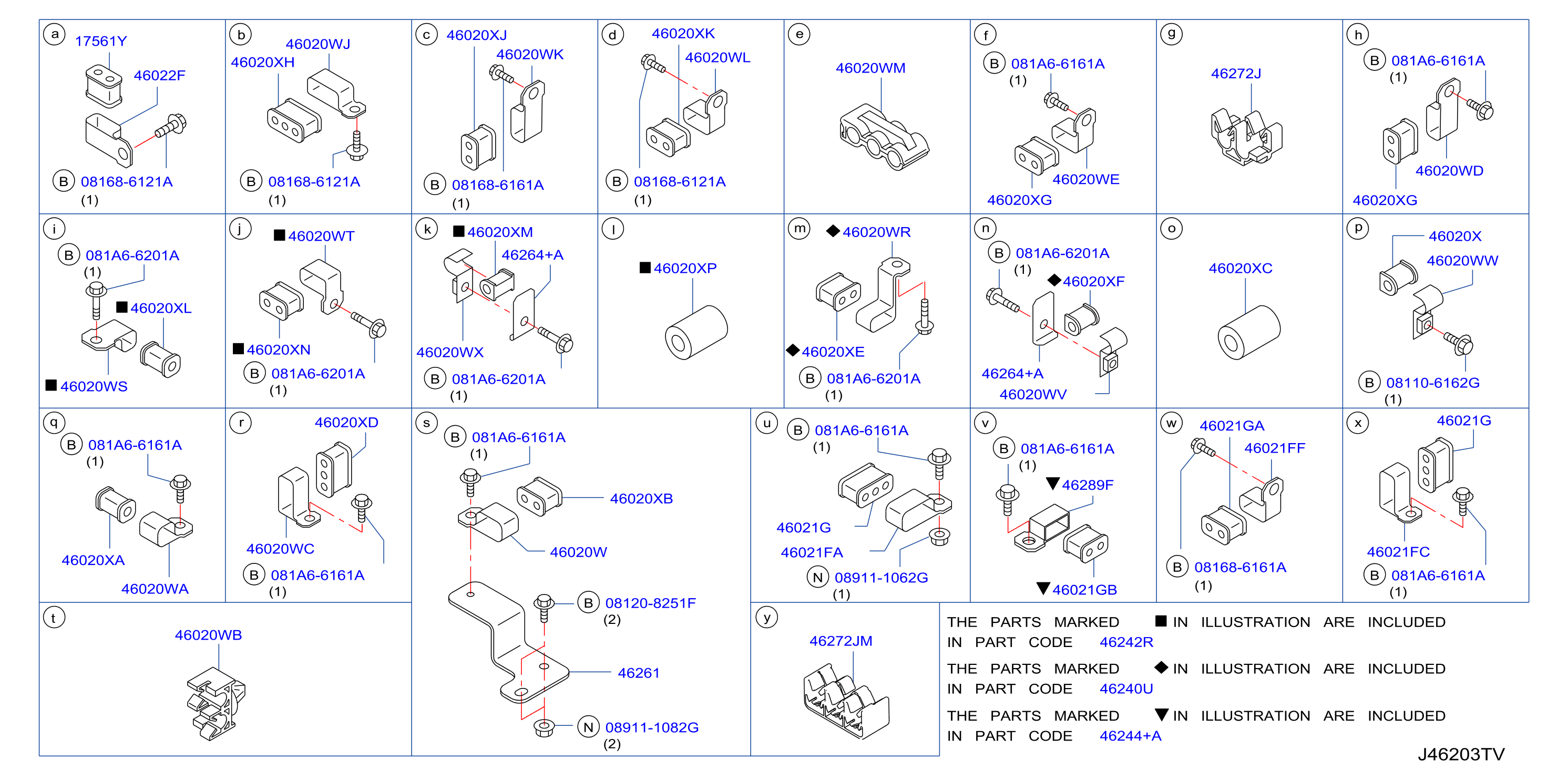 Brake Piping Control Clamp Insulator Skidf