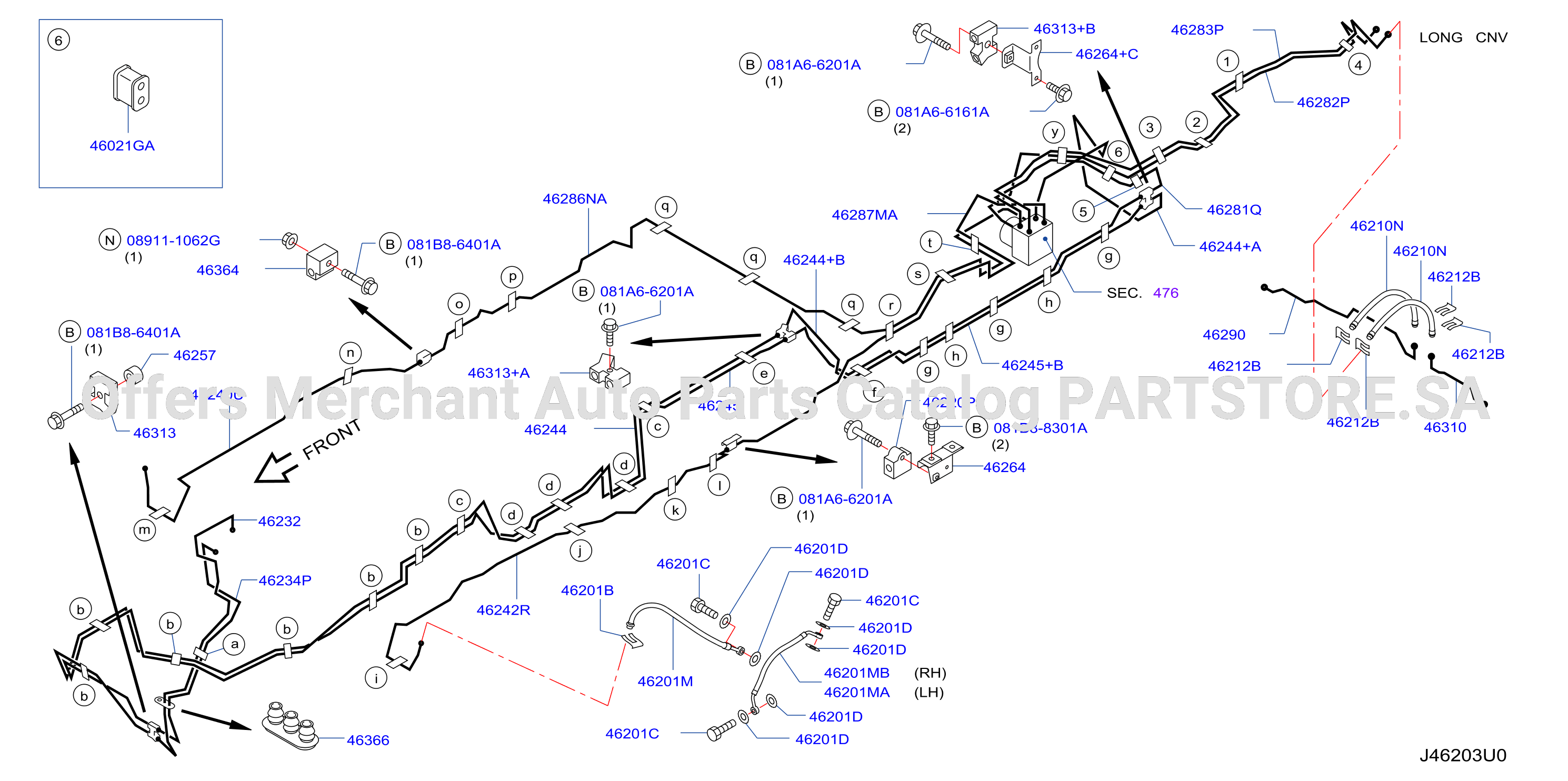Brake Piping Control Piping Skidf