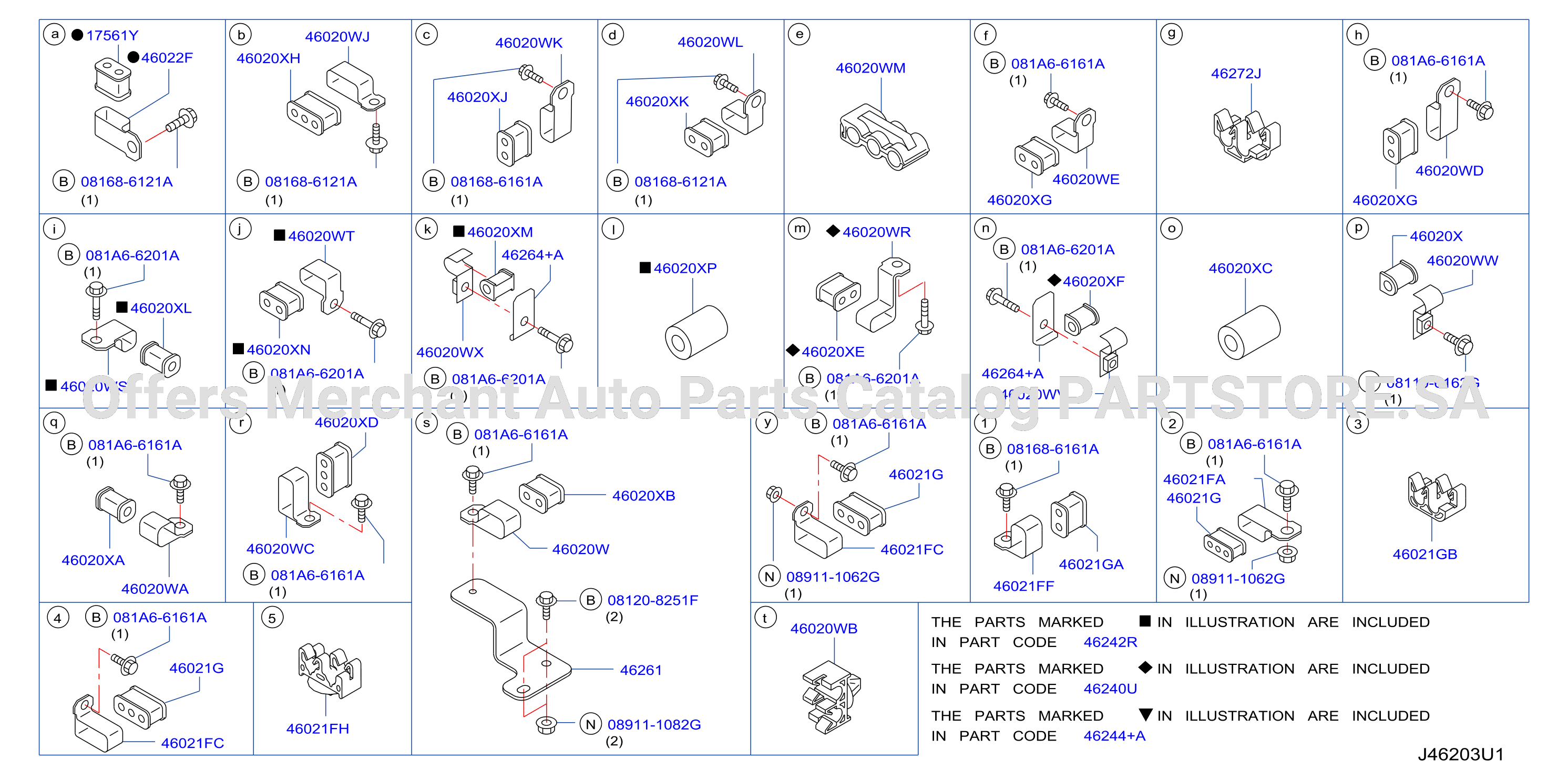 Brake Piping Control Clamp Insulator Skidf