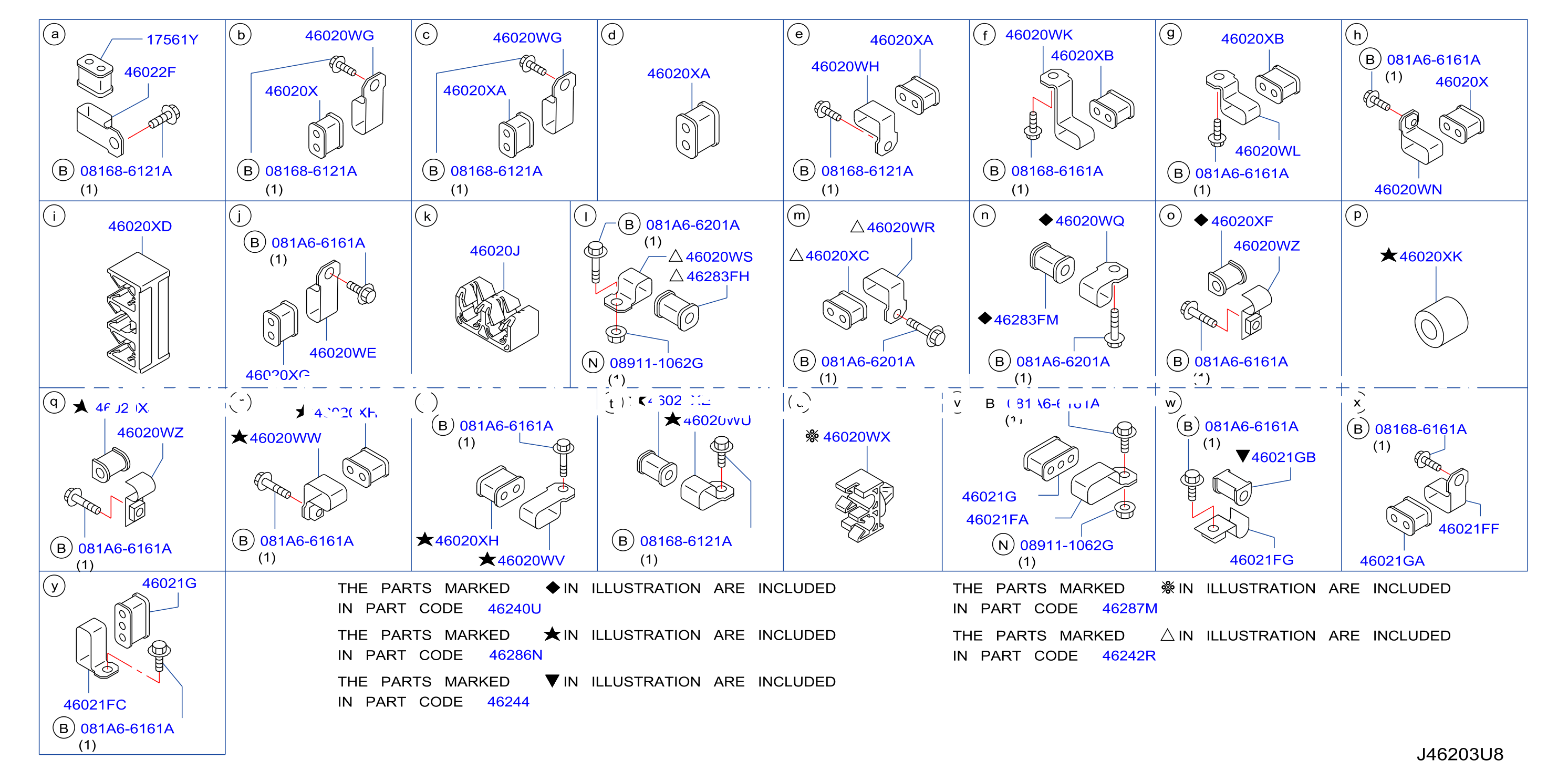 Brake Piping Control Clamp Insulator Skidc