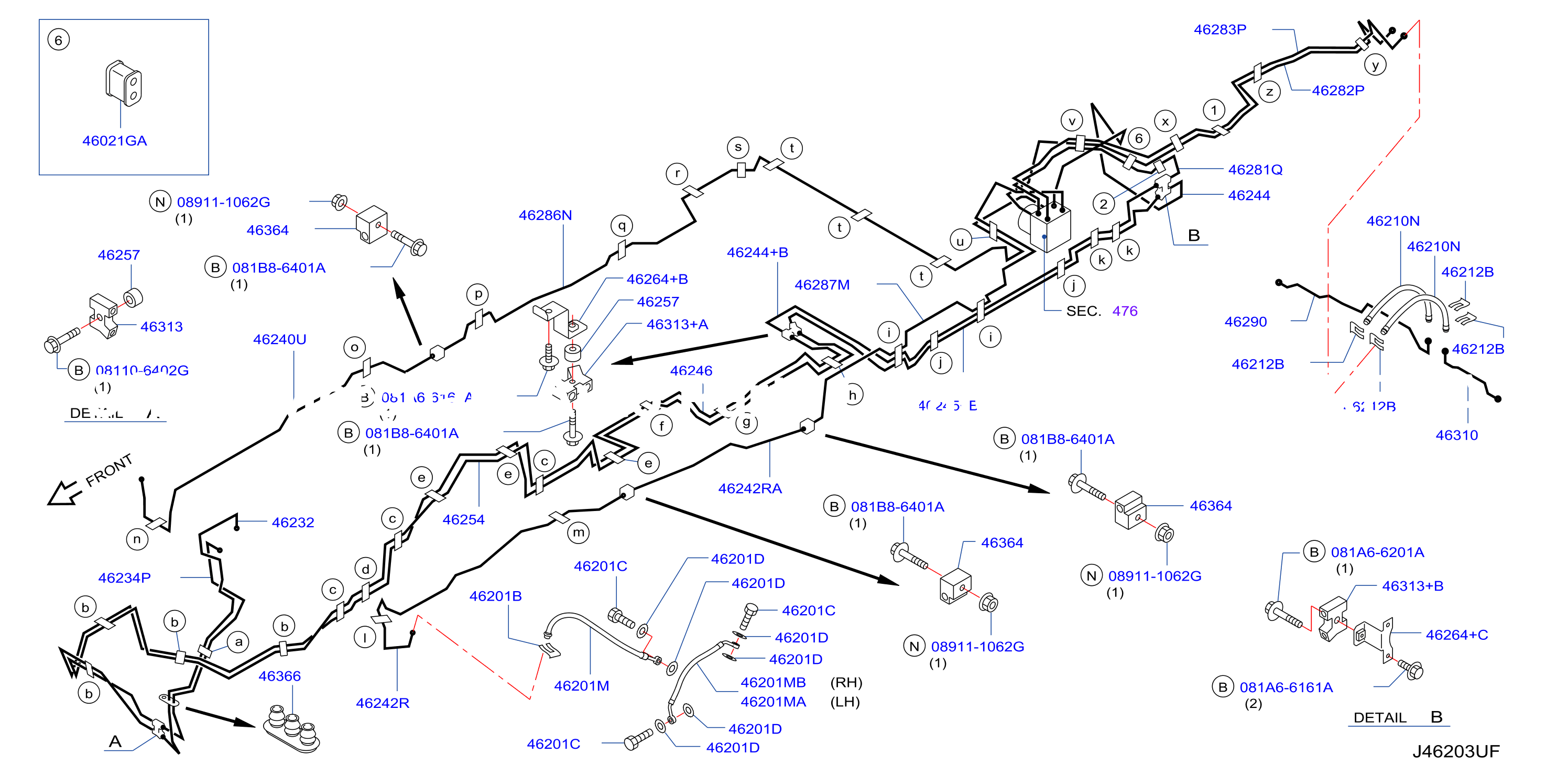 Brake Piping Control Piping Skidf
