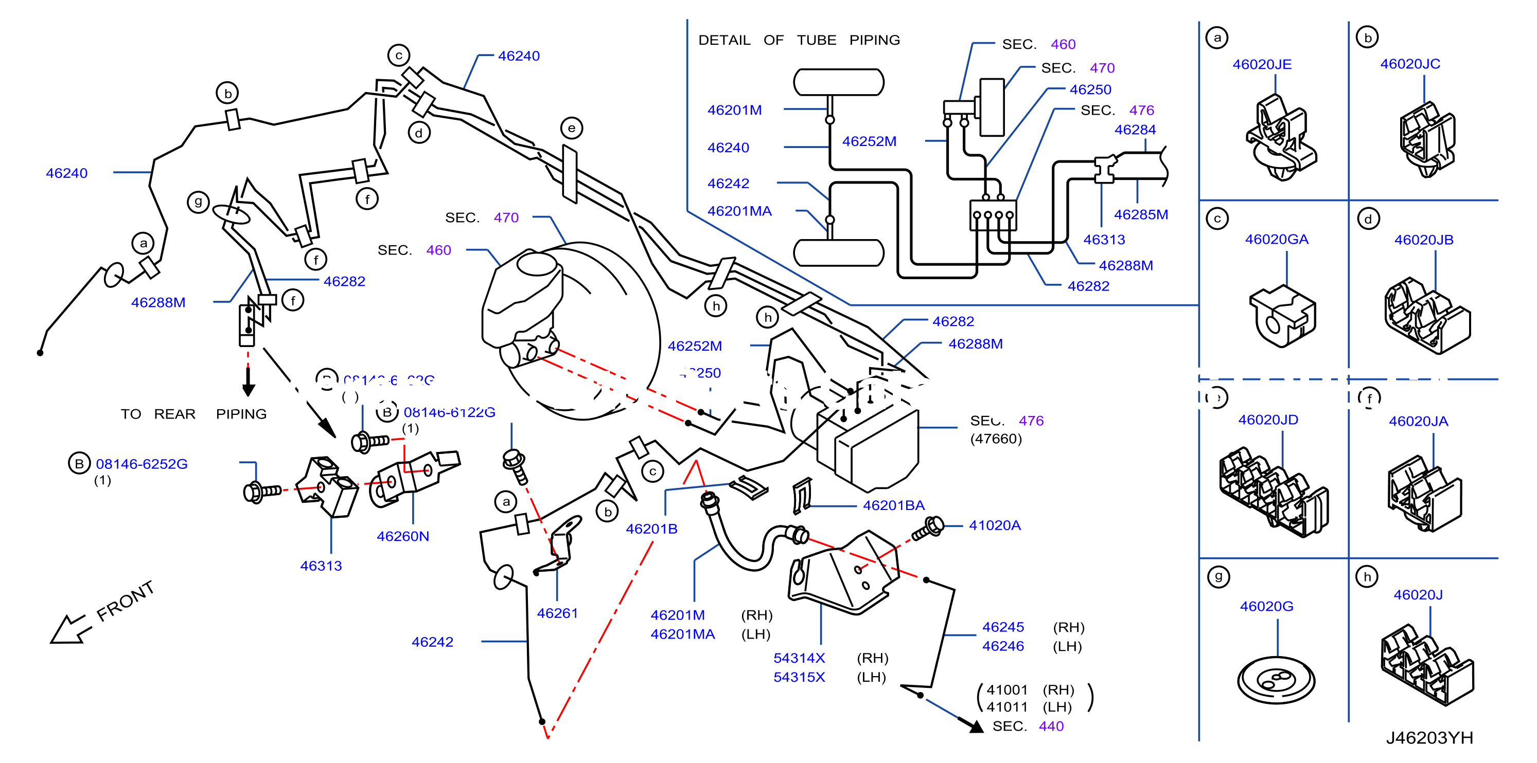 Brake Piping Control Front Piping