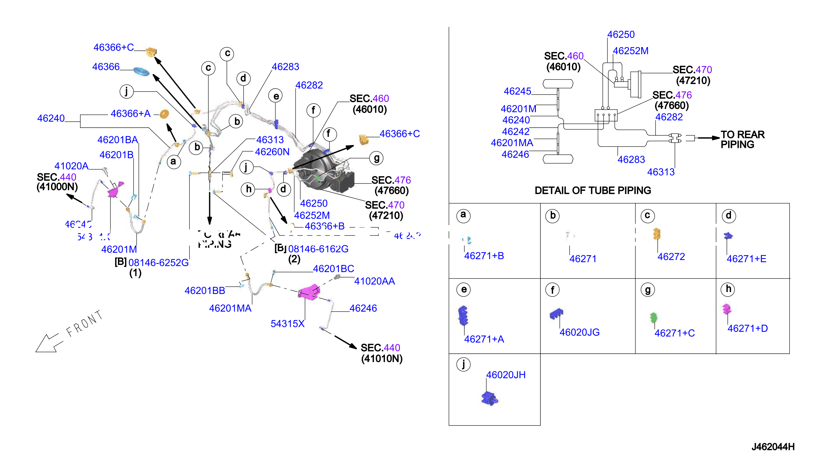 Brake Piping Control Front Piping