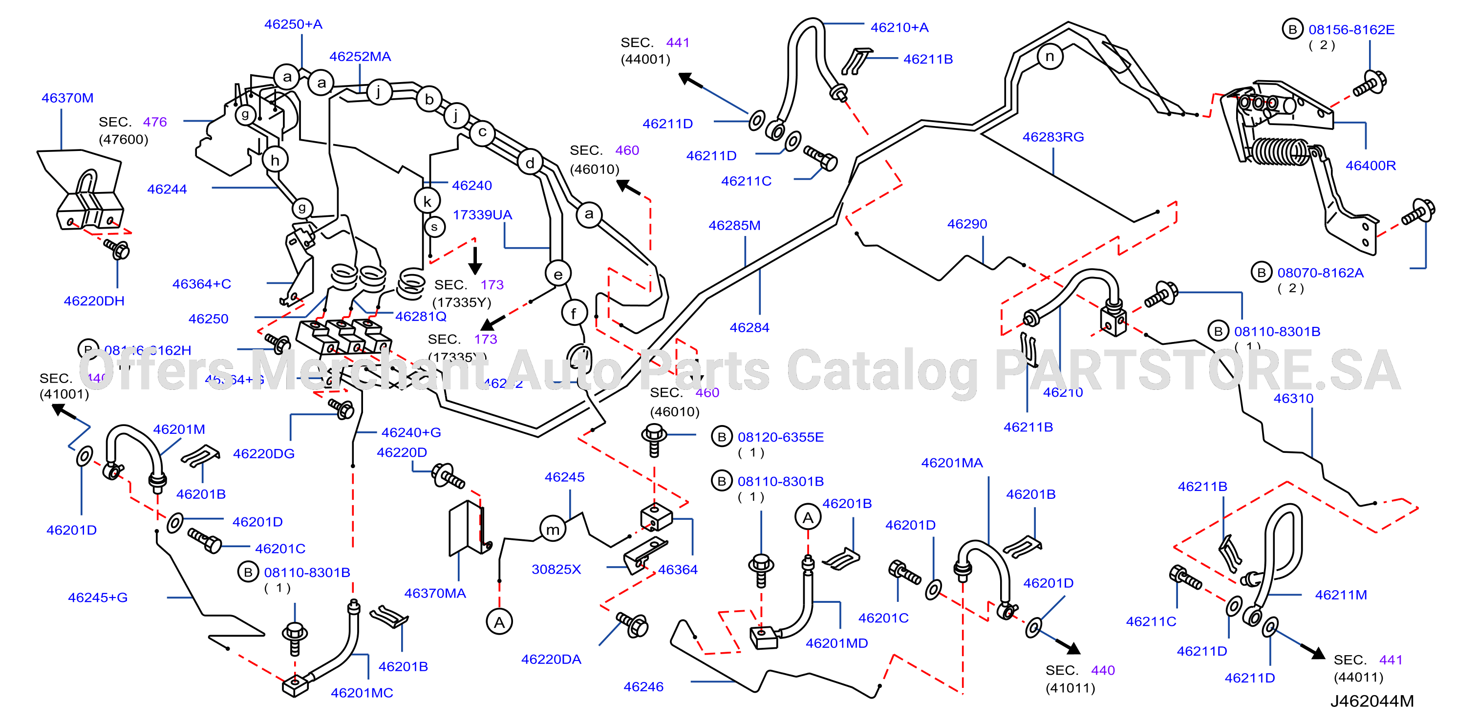 Brake Piping Control F / Abs Piping
