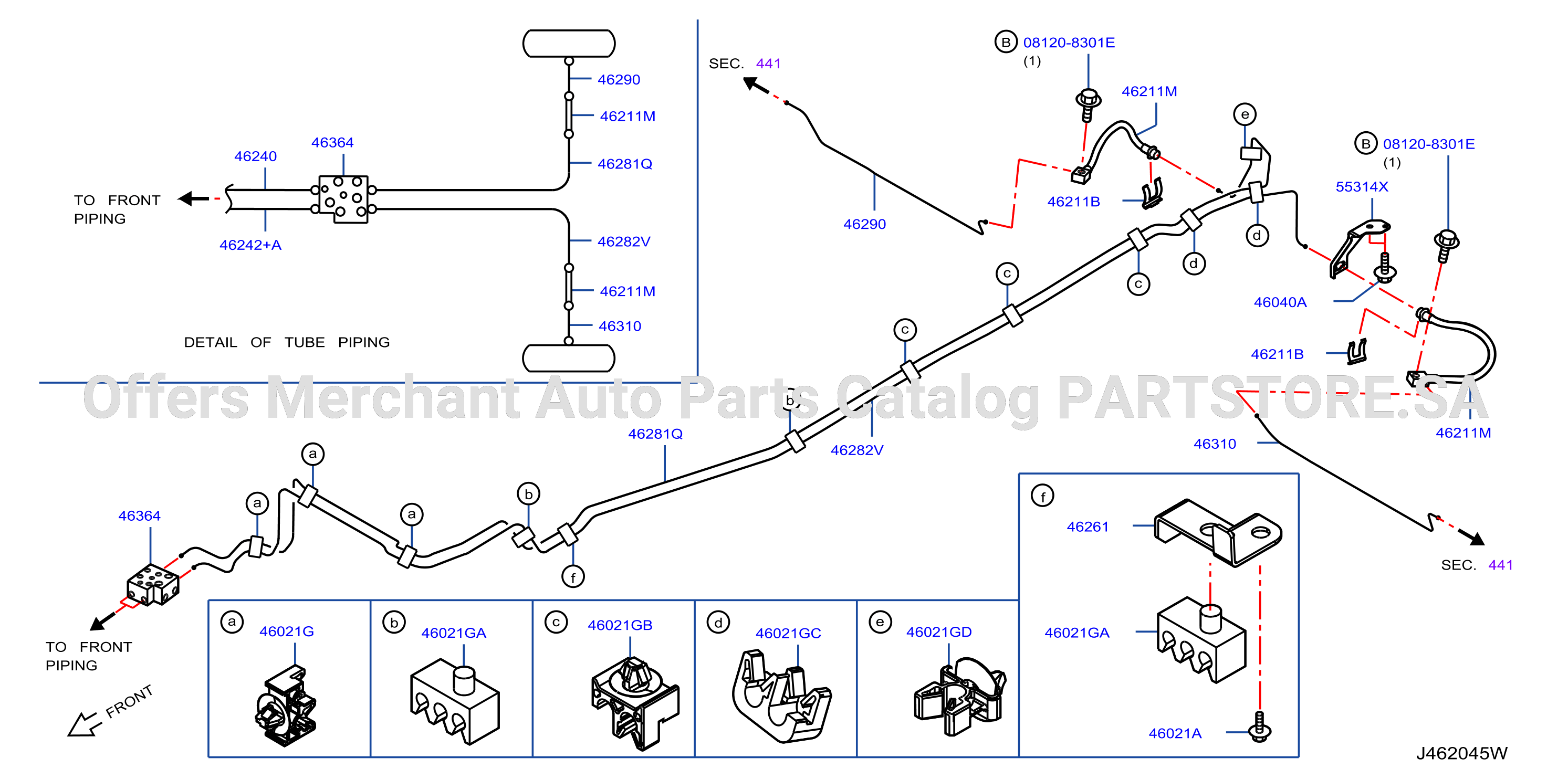 Brake Piping Control Rear Piping Qr25De Mt Wide Abs