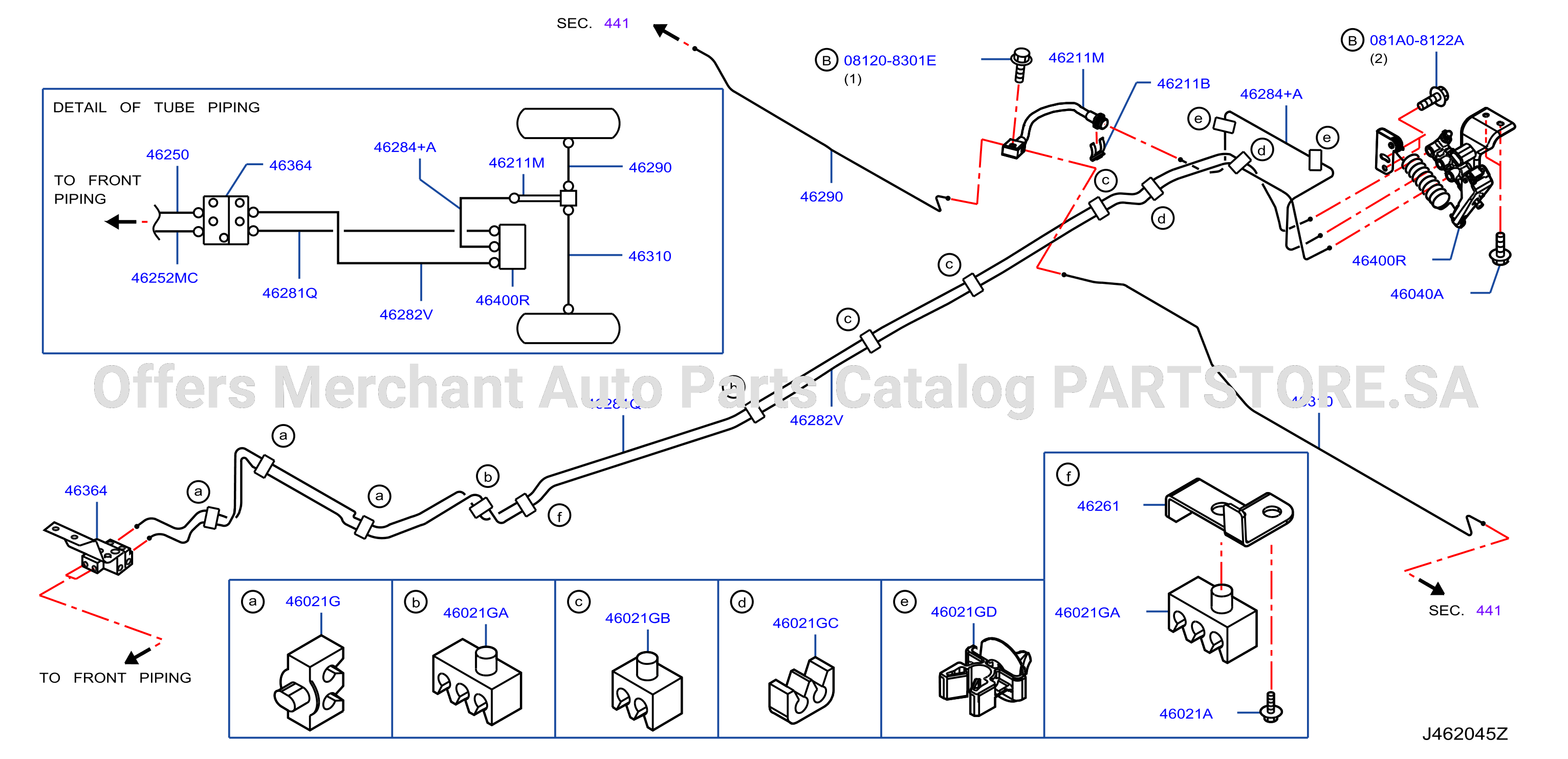 Brake Piping Control Rear Piping Yd25Ddti At Wide Abs
