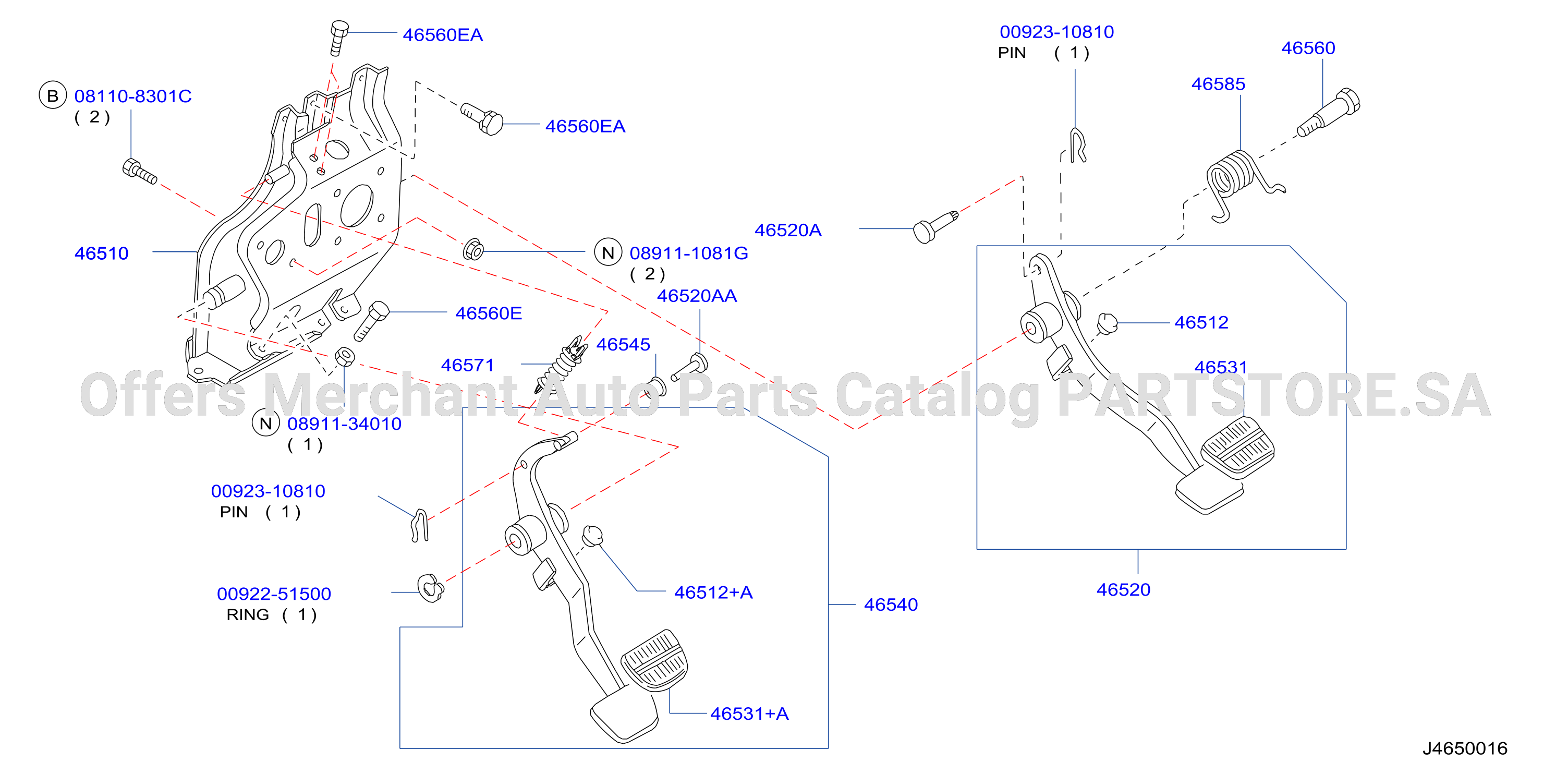 Brake Clutch Pedal