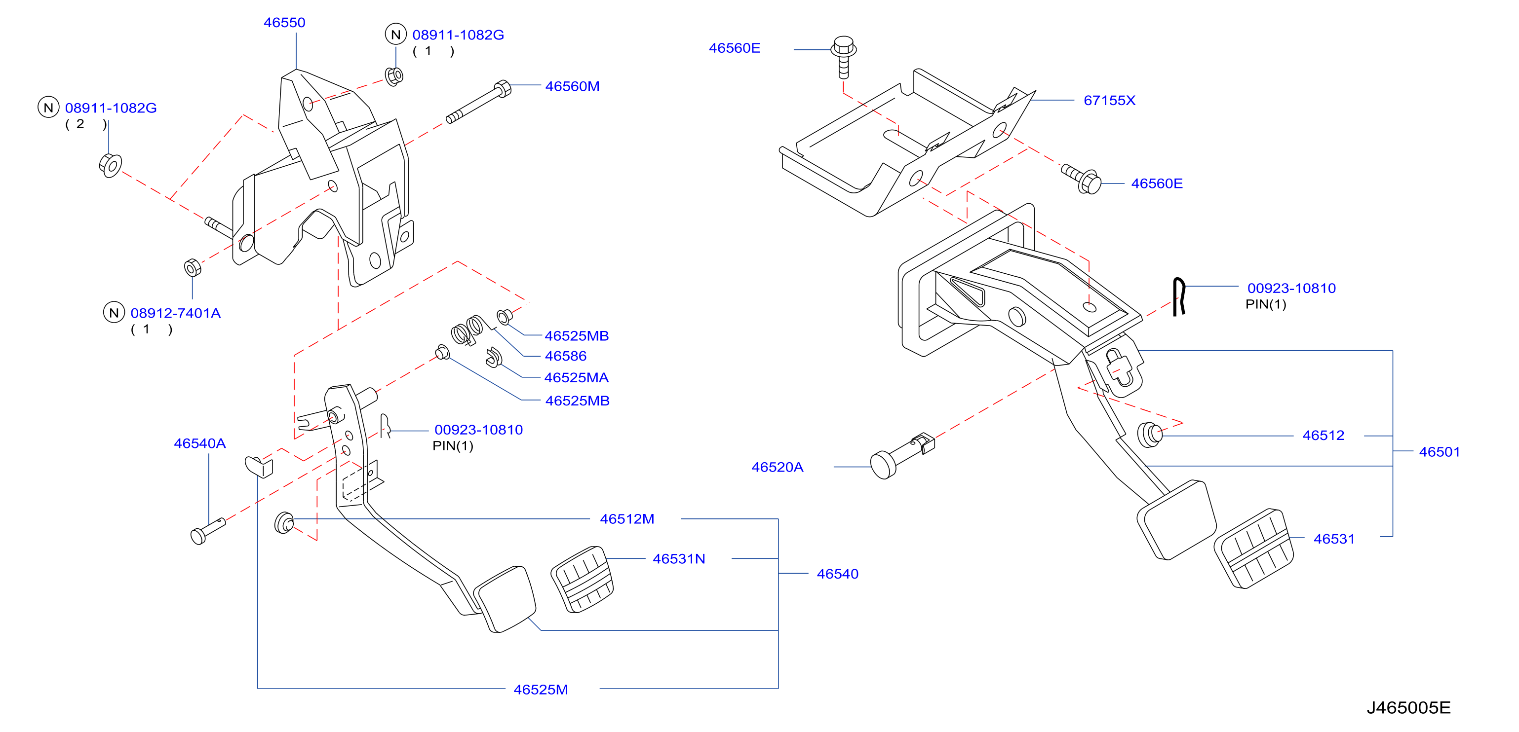 Brake Clutch Pedal Mt