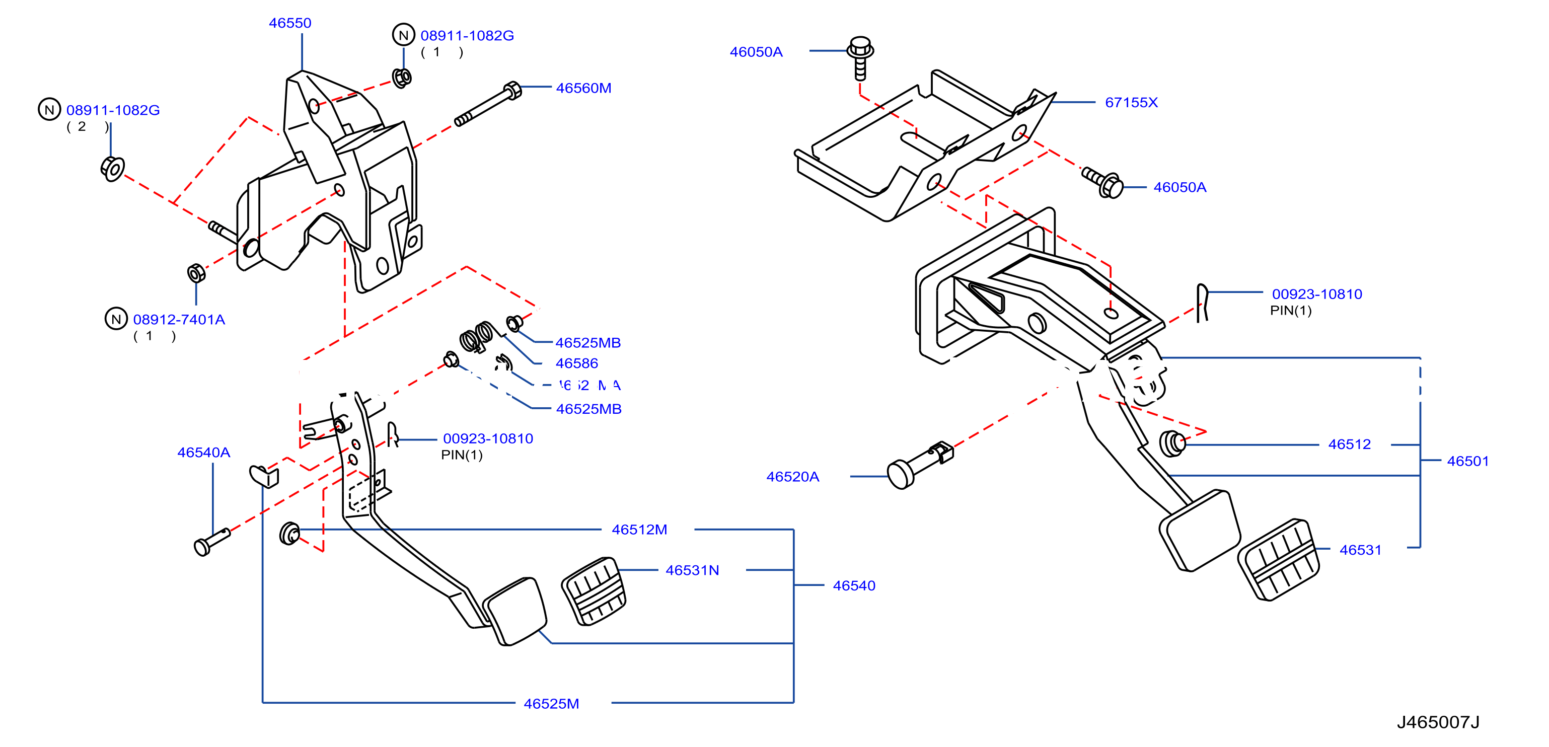 Brake Clutch Pedal Mt