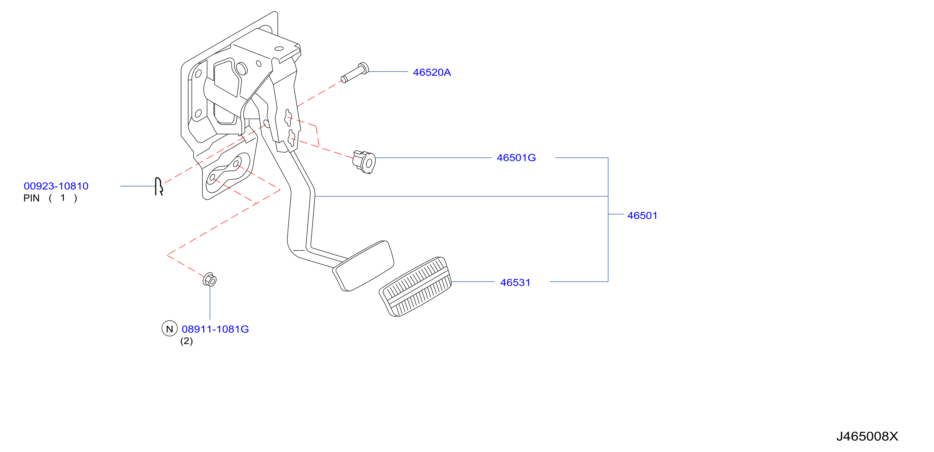 Brake Clutch Pedal Nomal