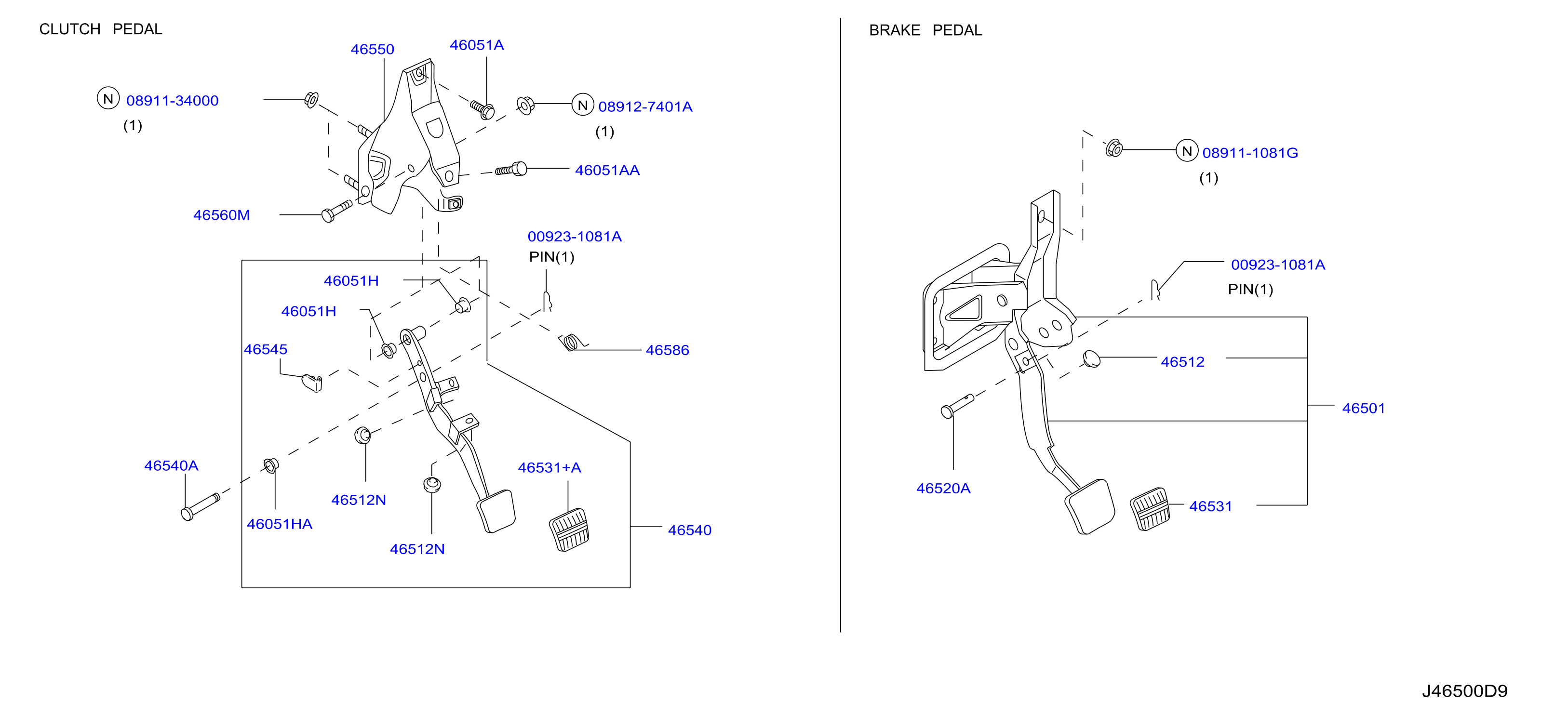 Brake Clutch Pedal