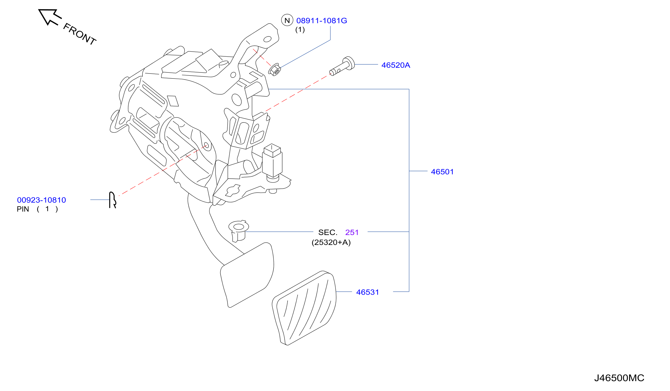 Brake Clutch Pedal
