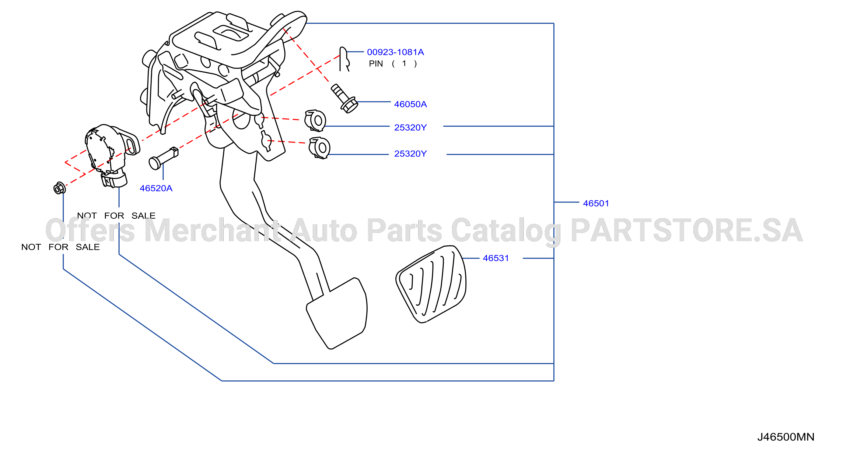 Brake Clutch Pedal W / Sensor