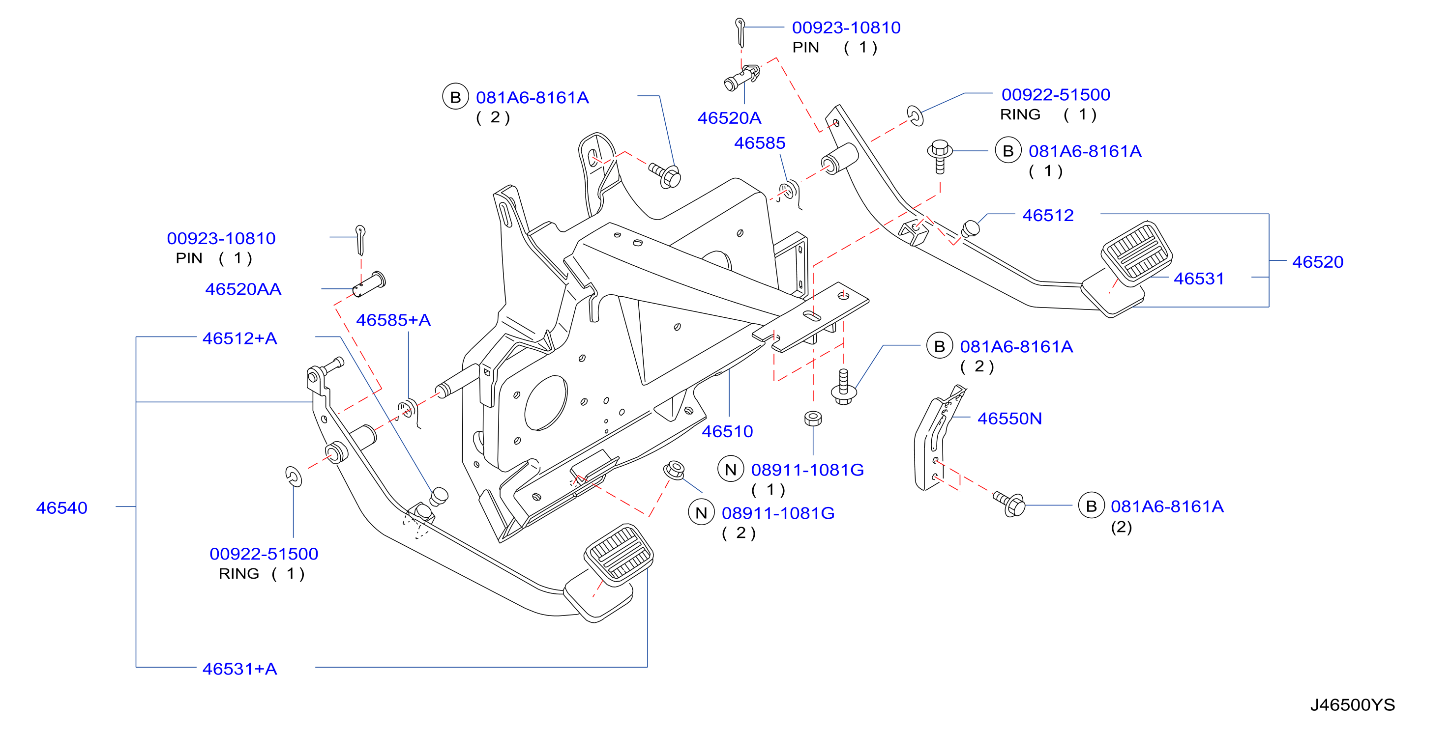 Brake Clutch Pedal