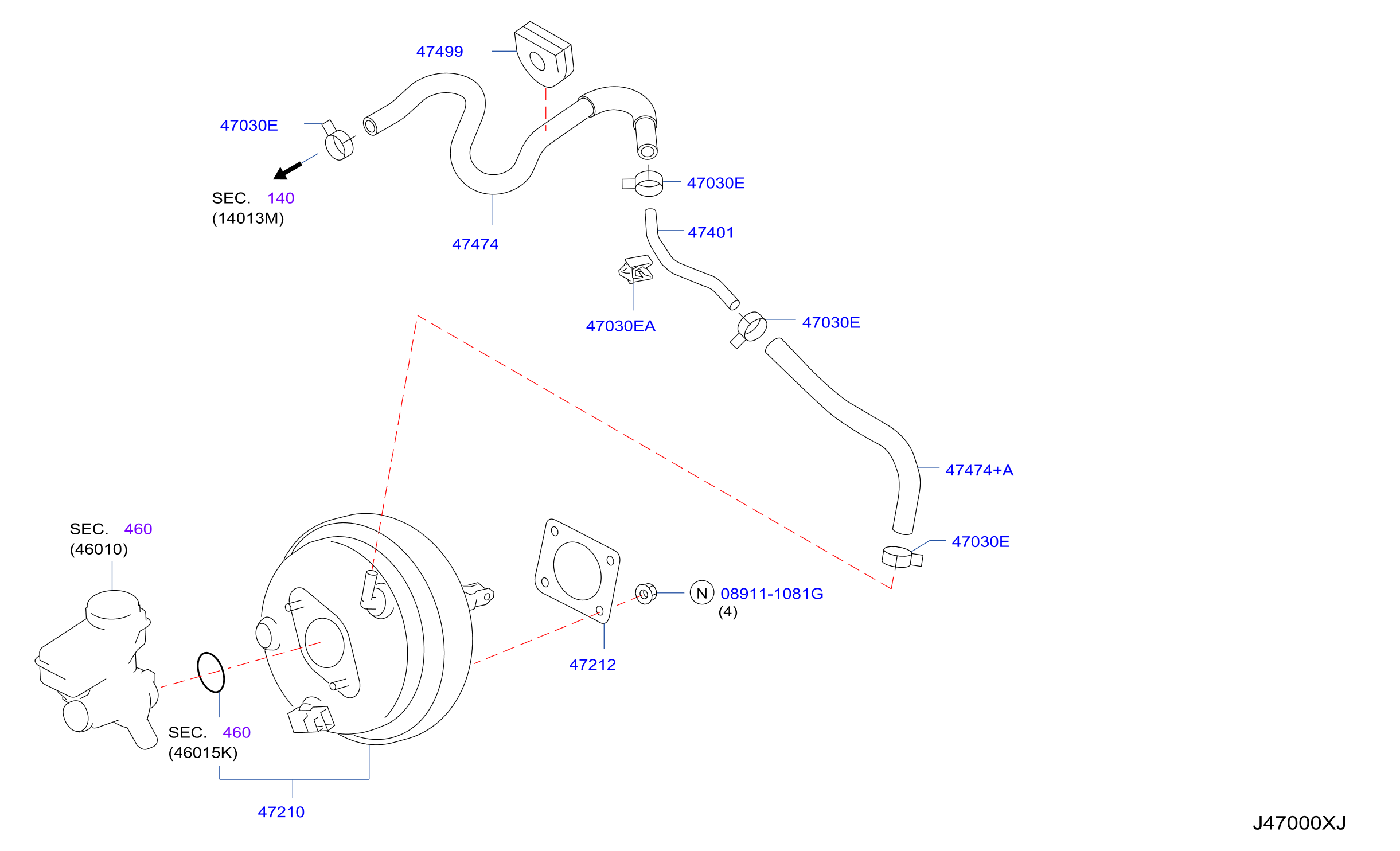 Brake Servo Servo Control Lhd Vq25Hr